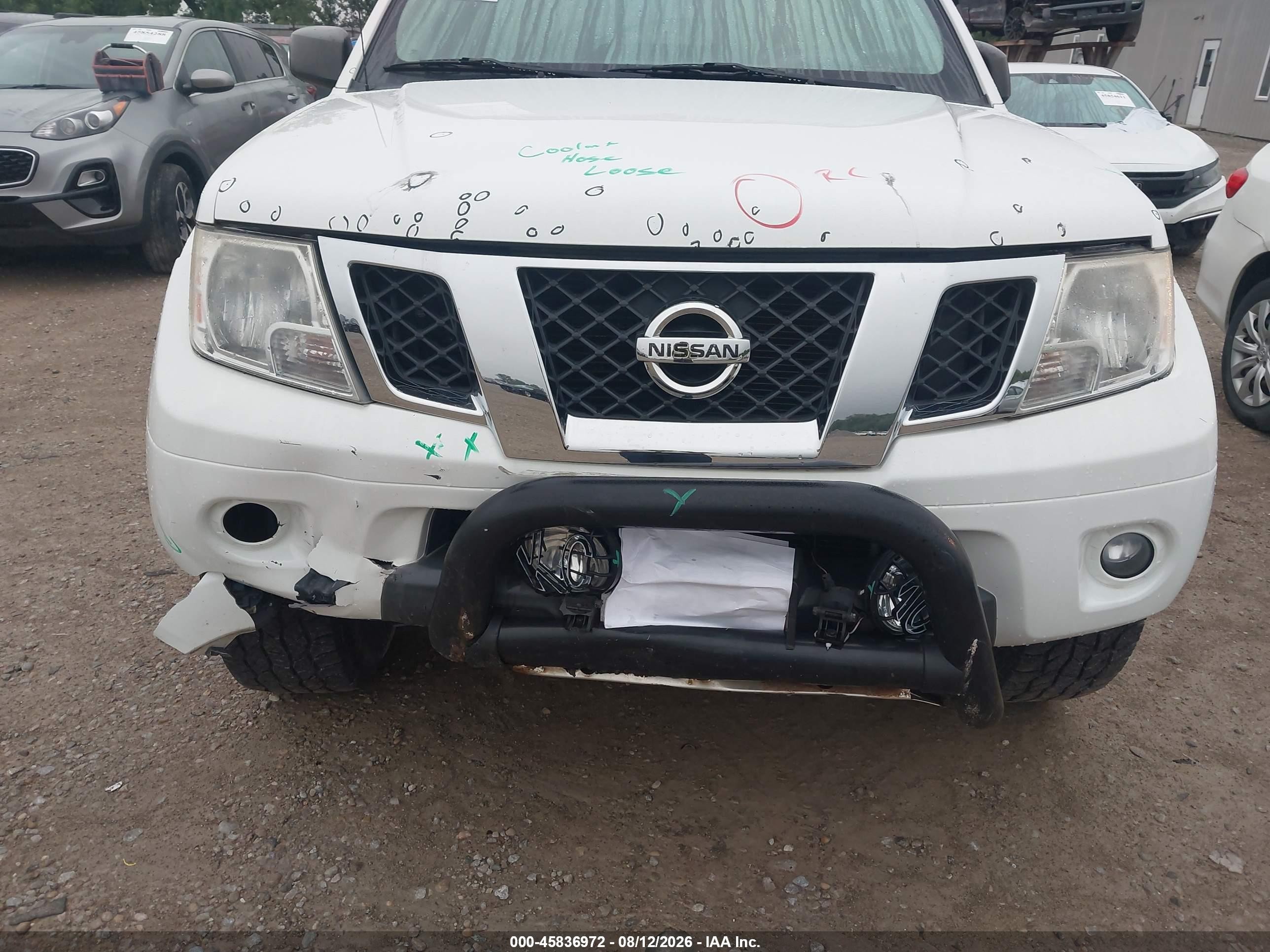 2015 Nissan Frontier Sv White vin: 1N6AD0EV6FN712650