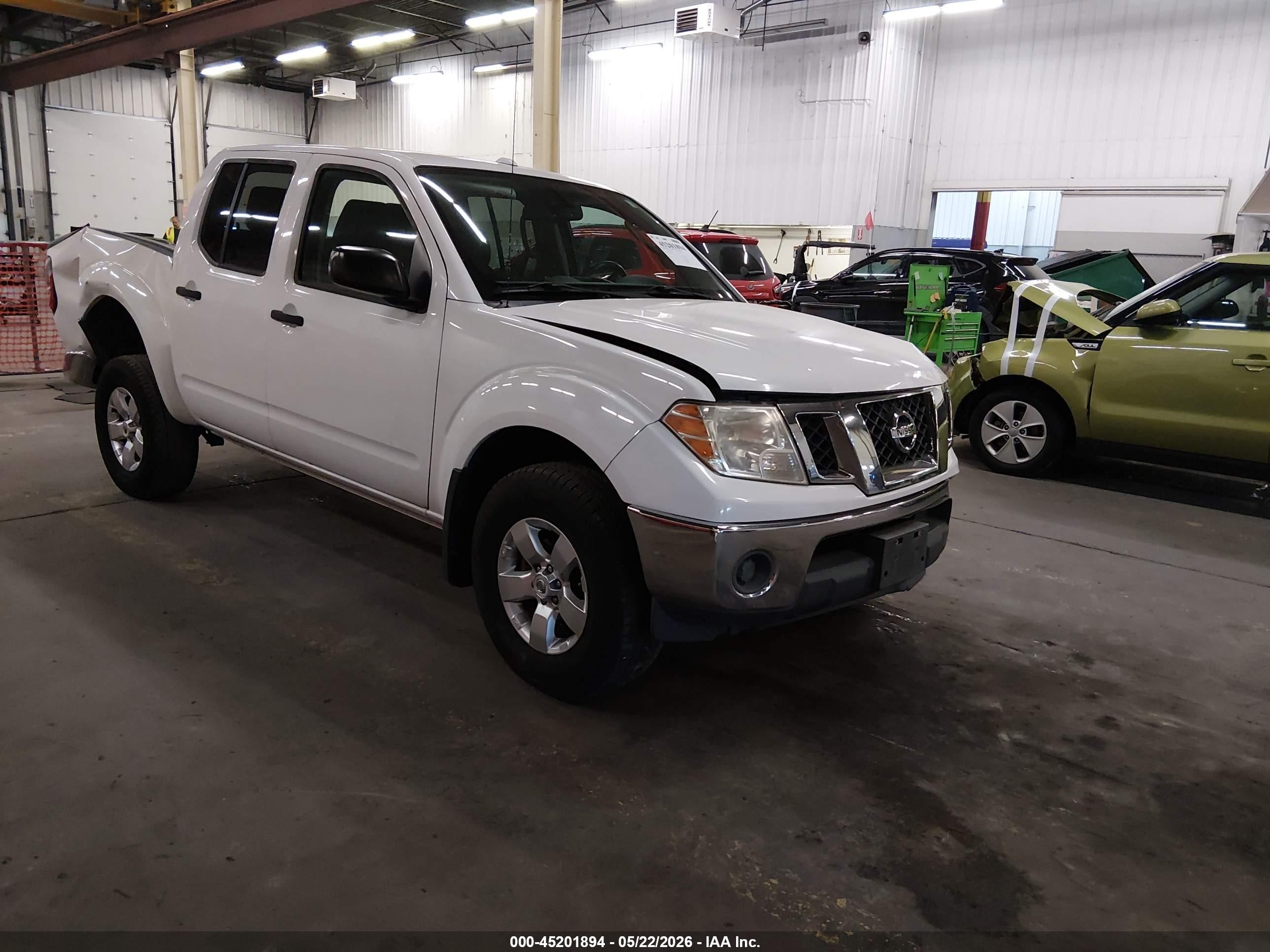 2011 Nissan Frontier Sv White vin: 1N6AD0EV7BC404280