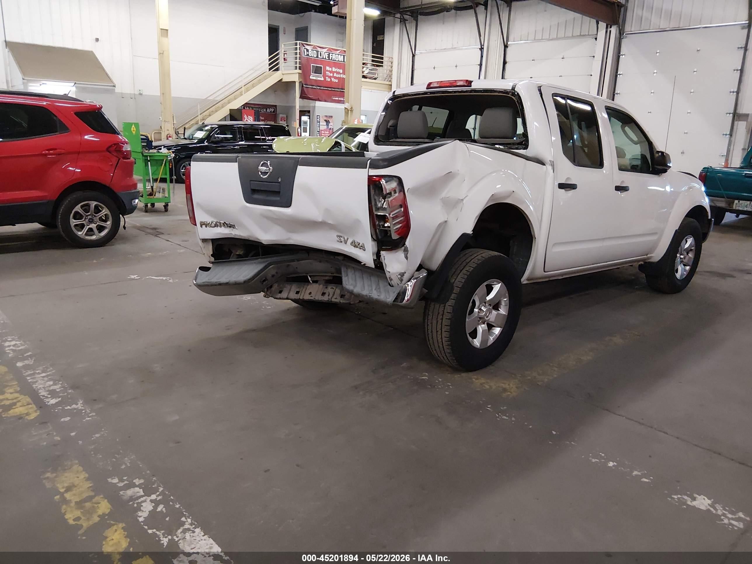 2011 Nissan Frontier Sv White vin: 1N6AD0EV7BC404280