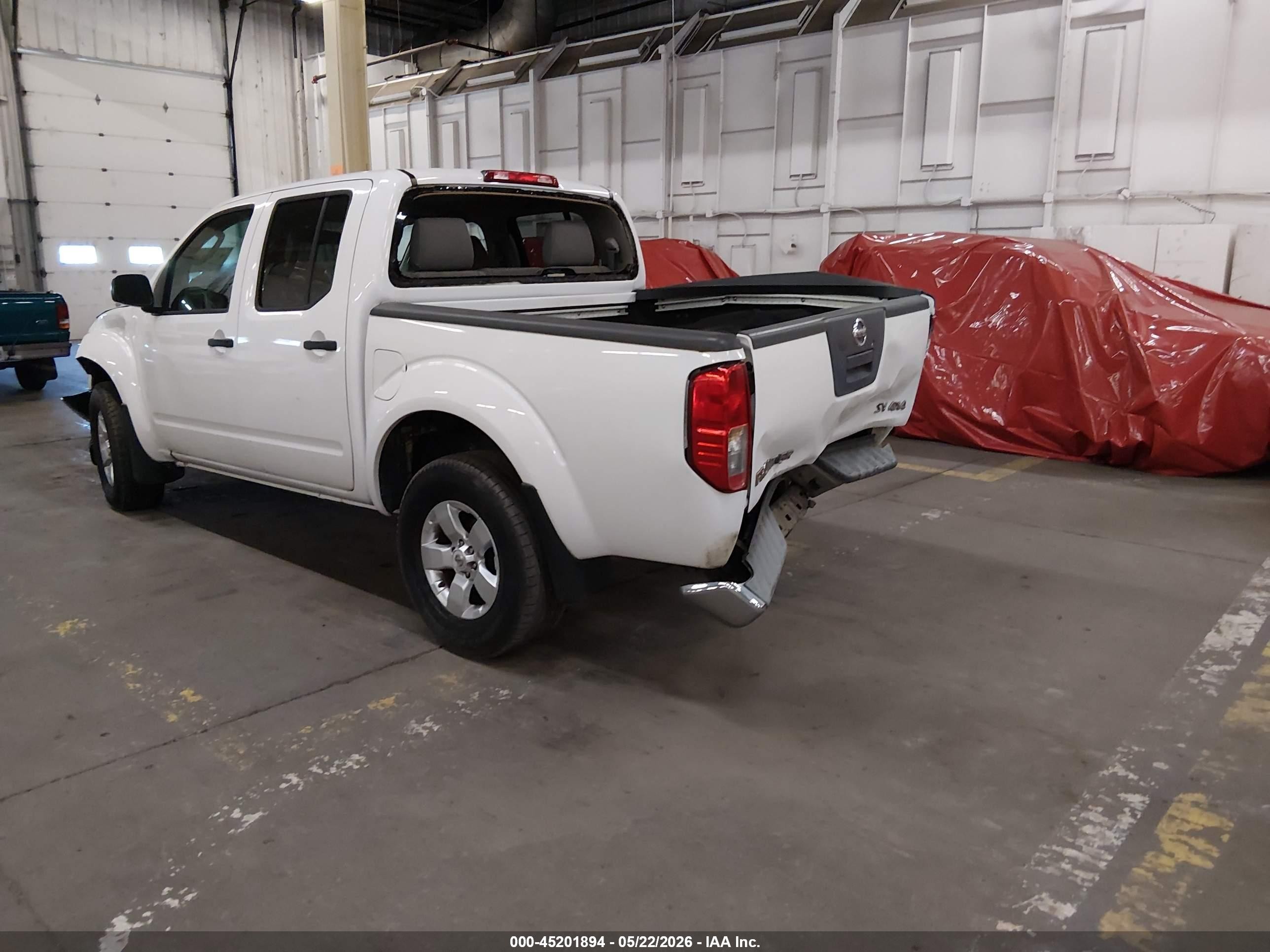 2011 Nissan Frontier Sv White vin: 1N6AD0EV7BC404280