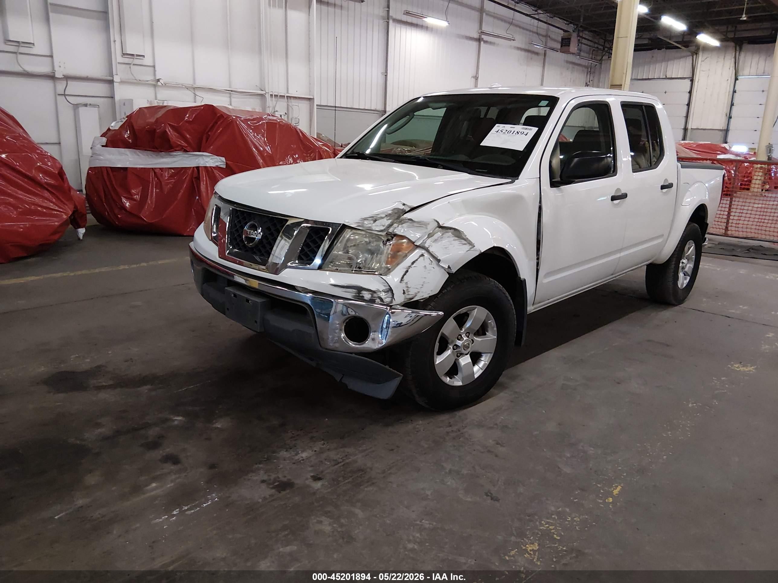 2011 Nissan Frontier Sv White vin: 1N6AD0EV7BC404280