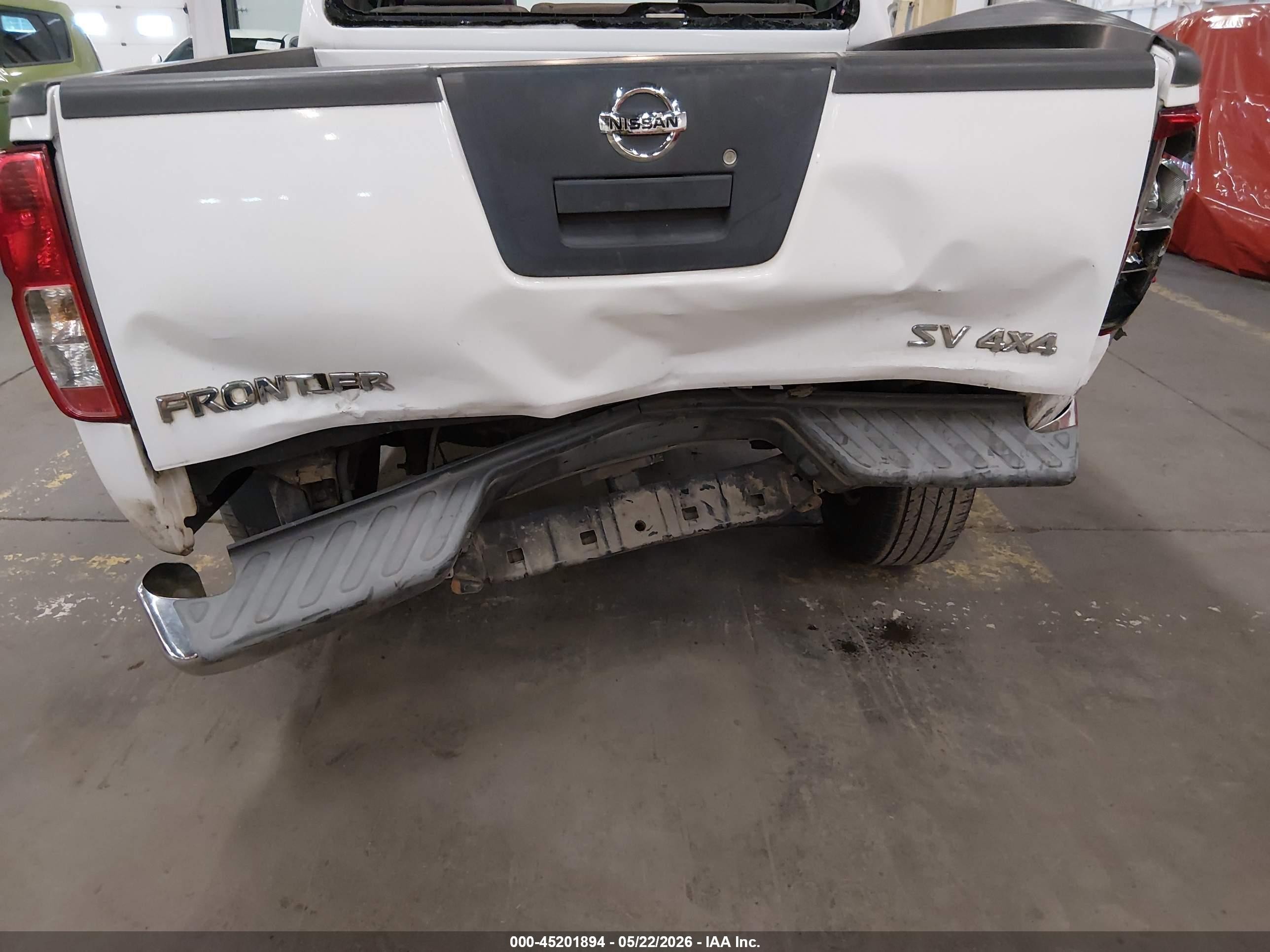 2011 Nissan Frontier Sv White vin: 1N6AD0EV7BC404280