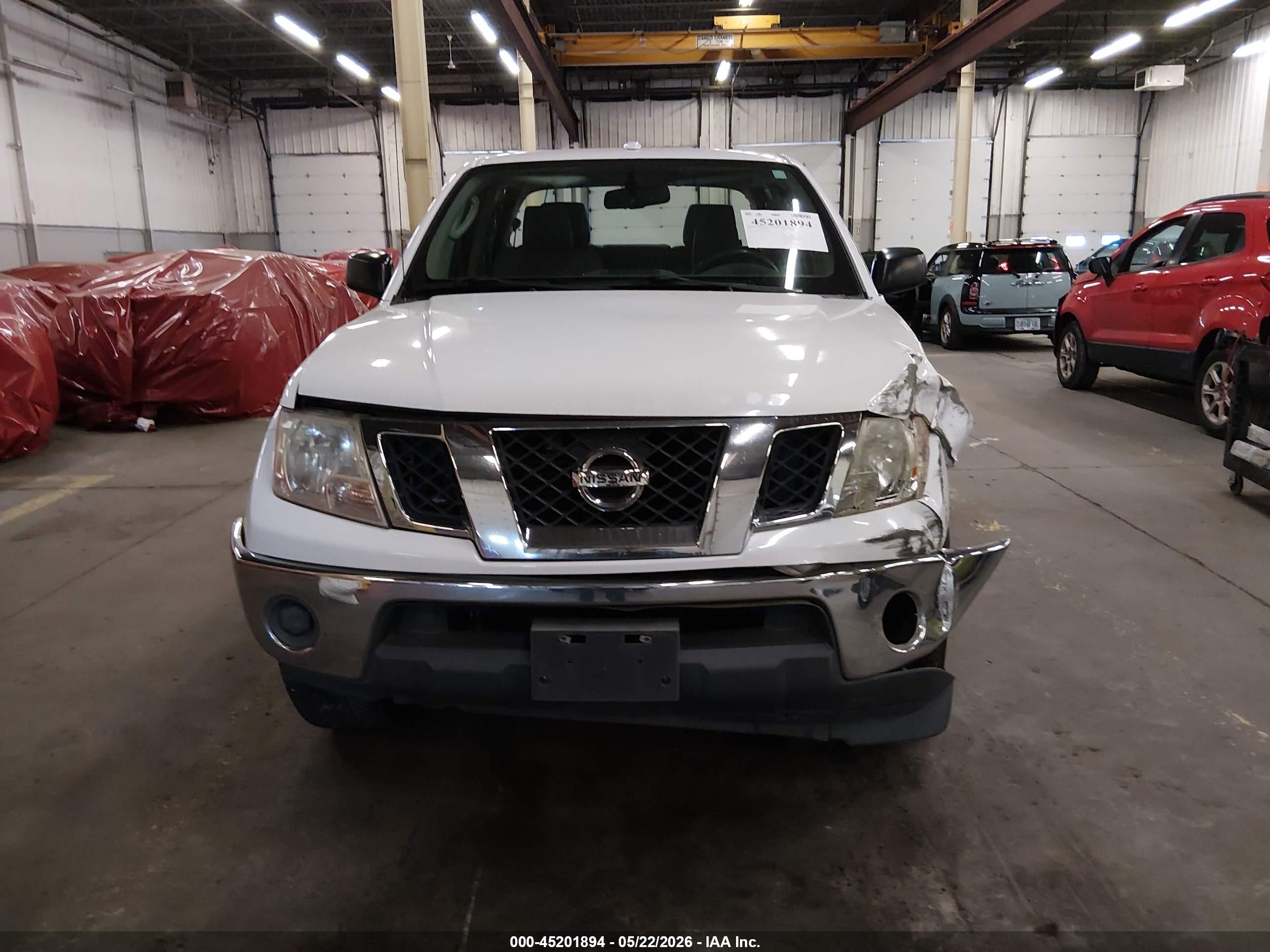 2011 Nissan Frontier Sv White vin: 1N6AD0EV7BC404280
