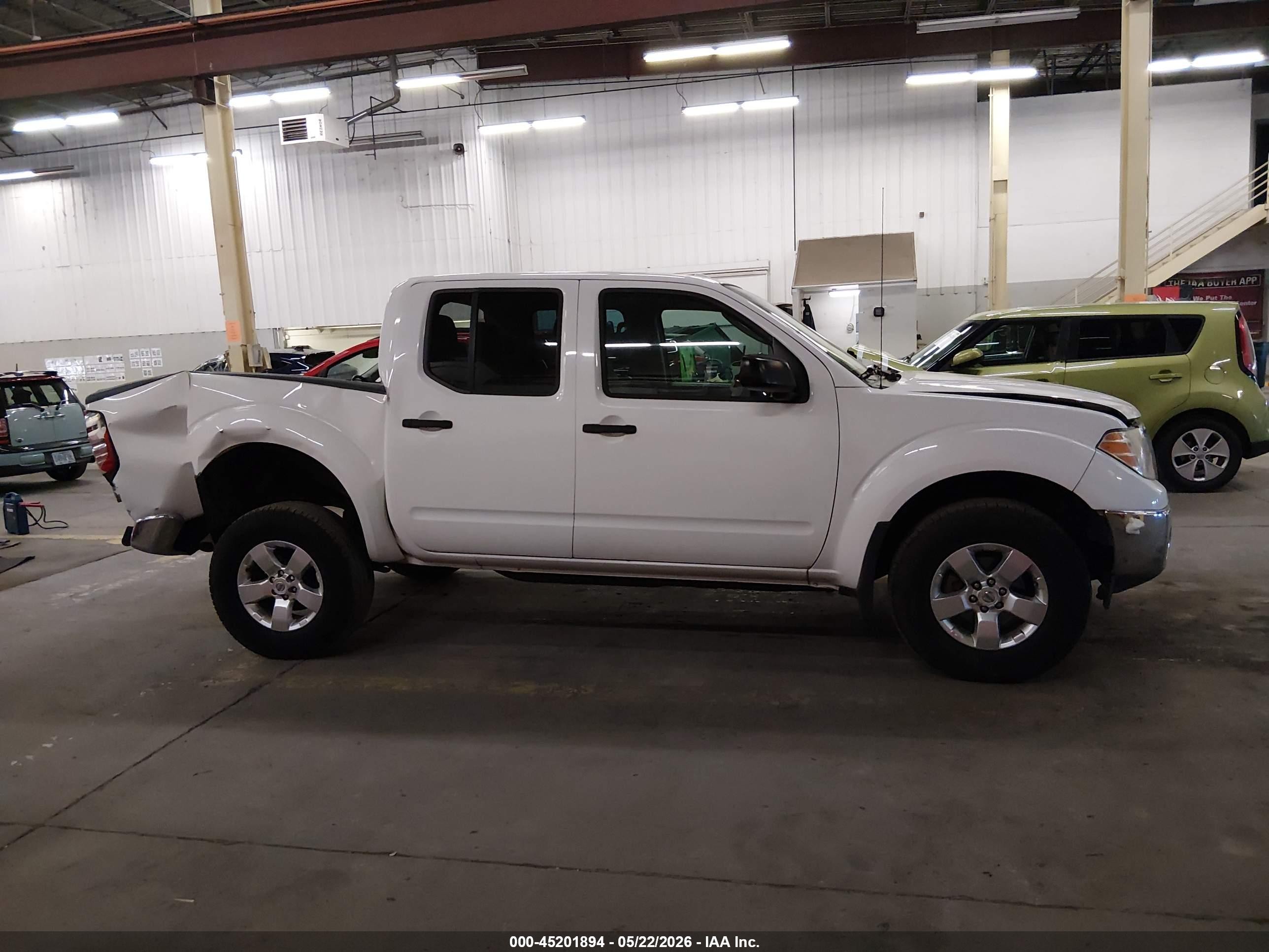 2011 Nissan Frontier Sv White vin: 1N6AD0EV7BC404280