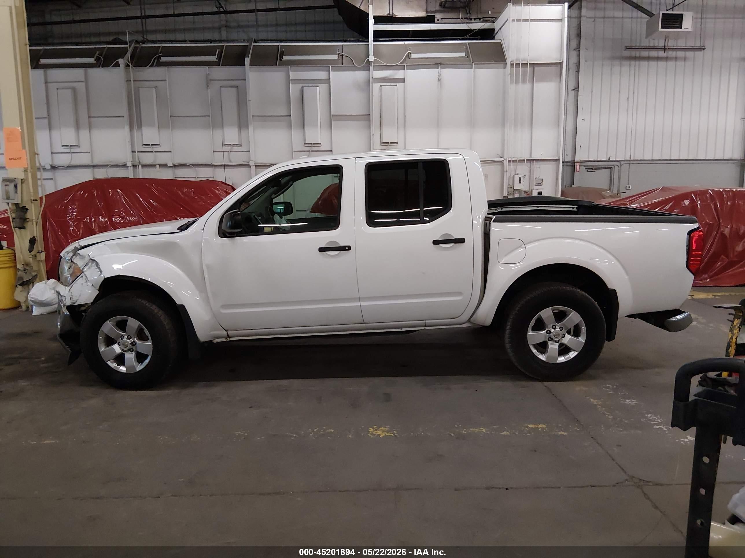 2011 Nissan Frontier Sv White vin: 1N6AD0EV7BC404280