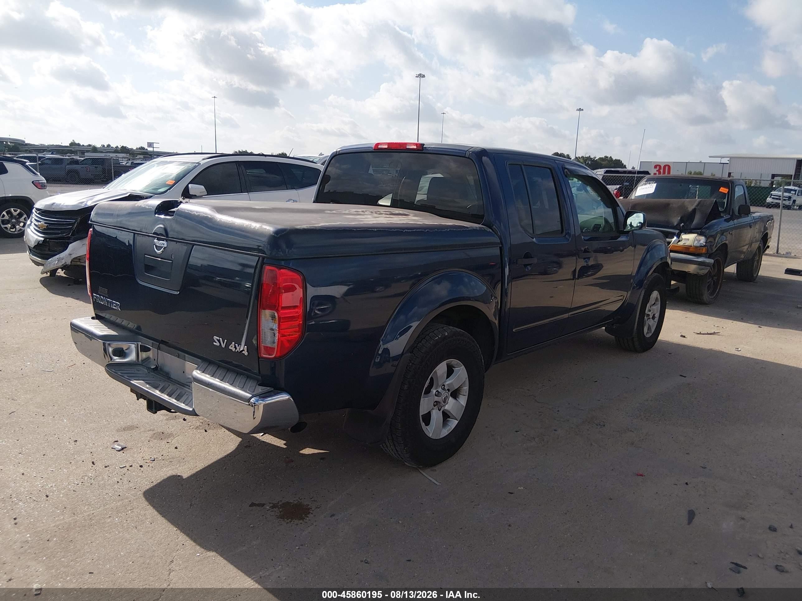 2011 Nissan Frontier Sv Синий vin: 1N6AD0EV7BC430605