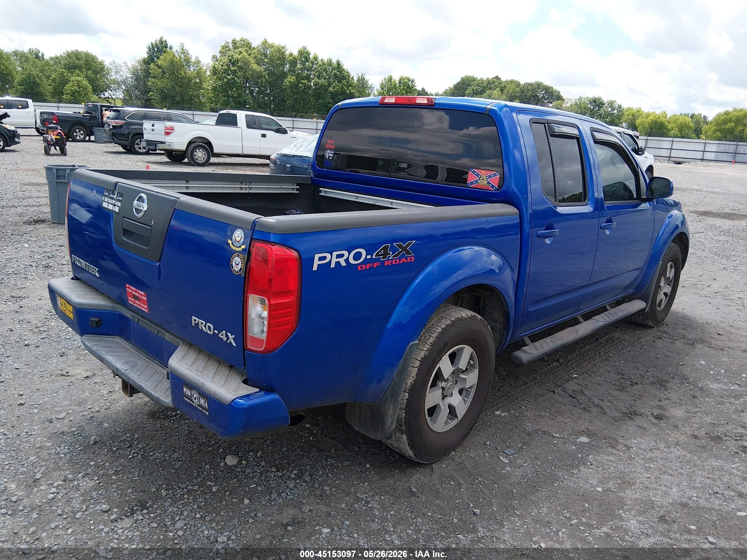 2012 Nissan Frontier Pro-4x Blue vin: 1N6AD0EV7CC436356