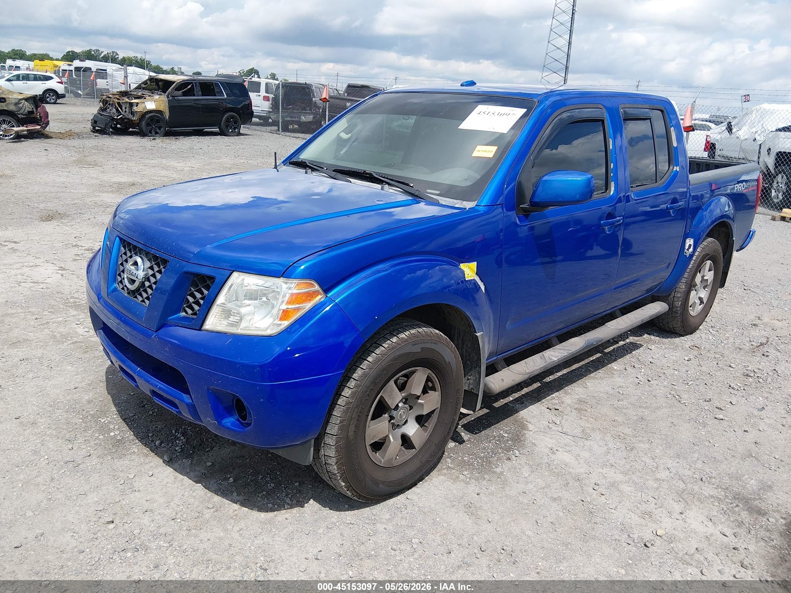 2012 Nissan Frontier Pro-4x Blue vin: 1N6AD0EV7CC436356