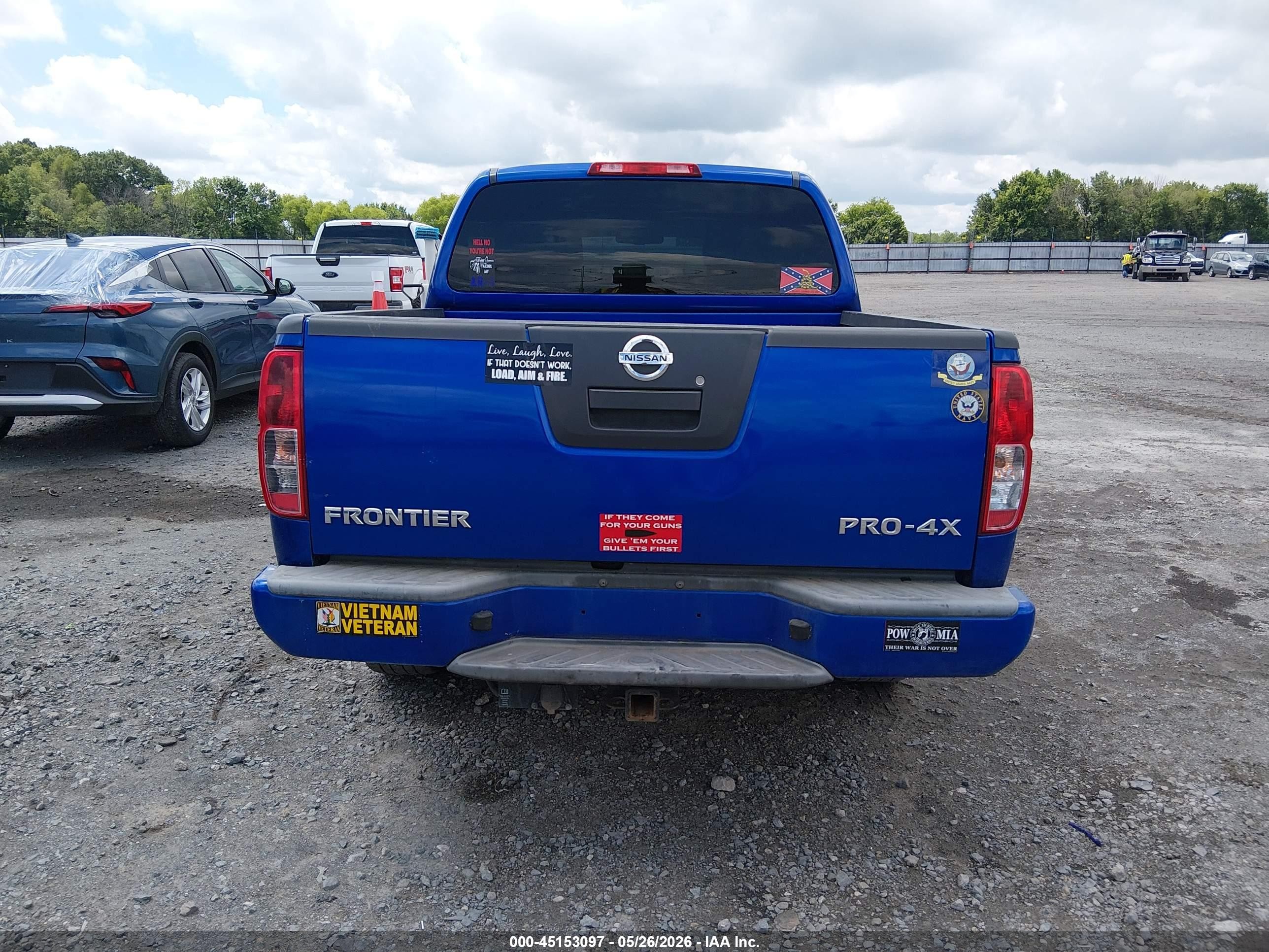 2012 Nissan Frontier Pro-4x Blue vin: 1N6AD0EV7CC436356