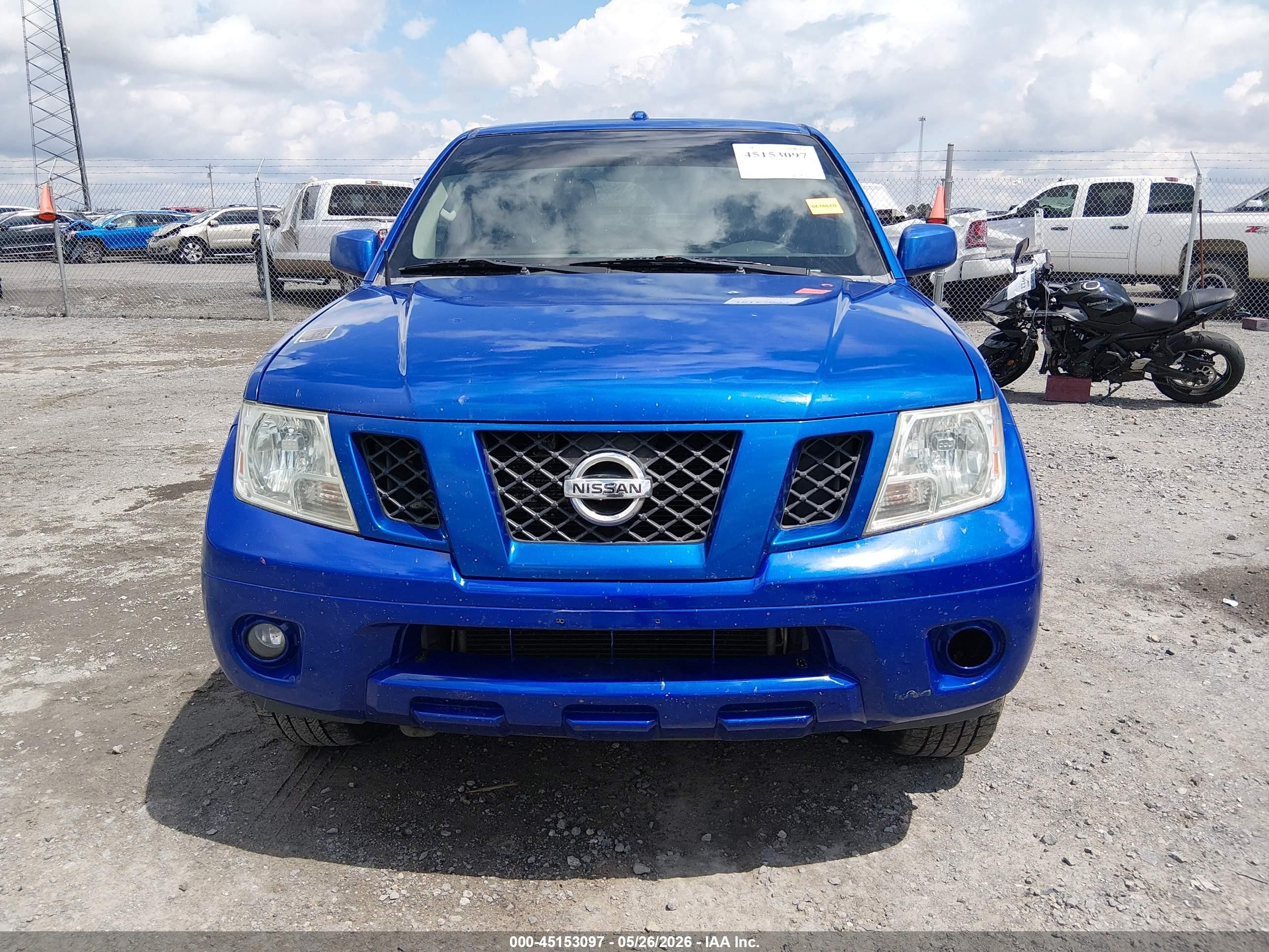 2012 Nissan Frontier Pro-4x Blue vin: 1N6AD0EV7CC436356