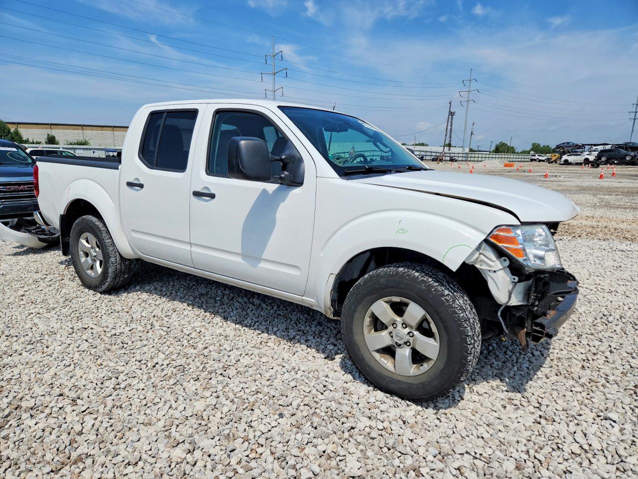 2012 Nissan Frontier S White vin: 1N6AD0EV7CC458079