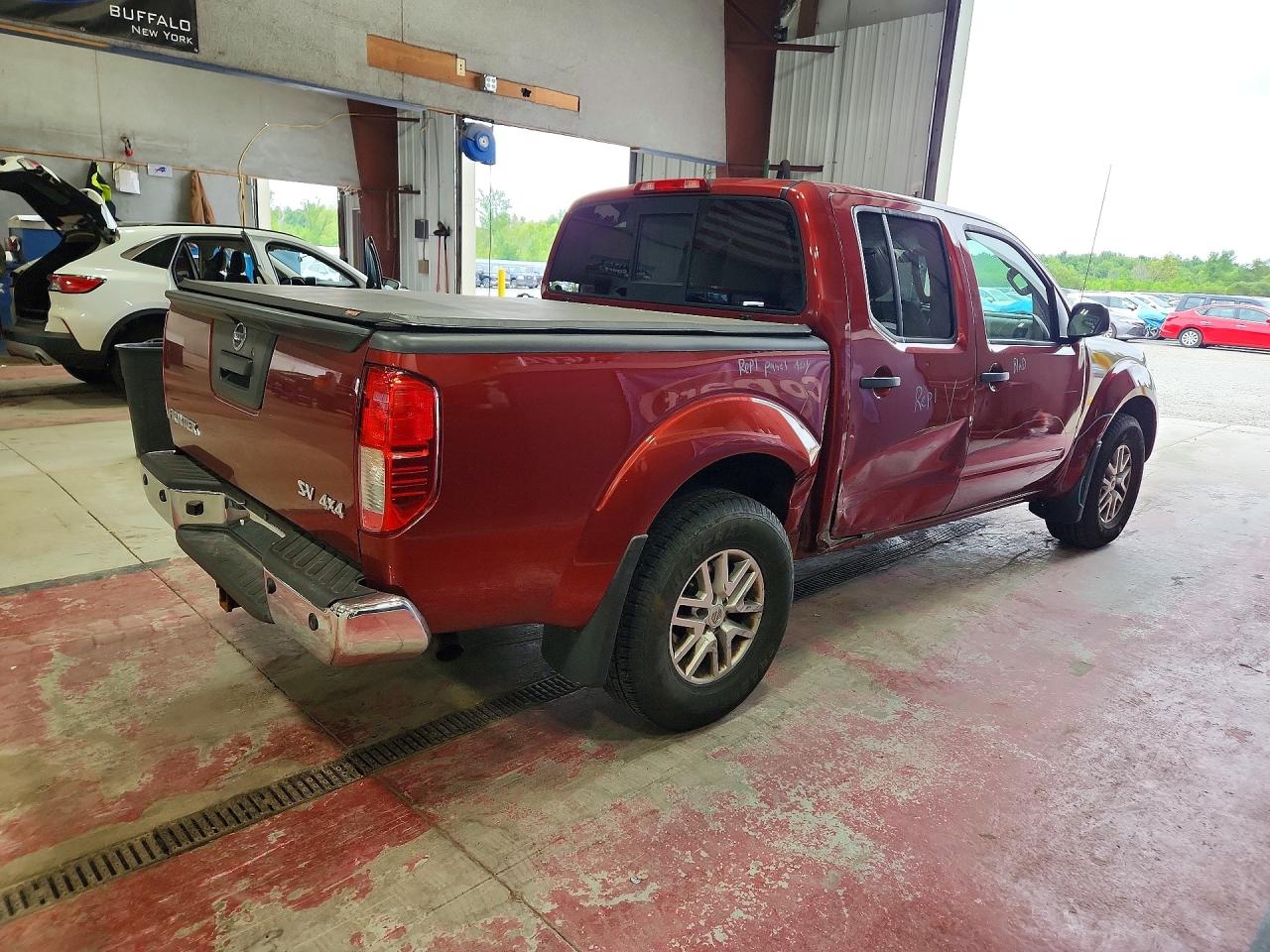 2014 Nissan Frontier S Burgundy vin: 1N6AD0EV7EN711053