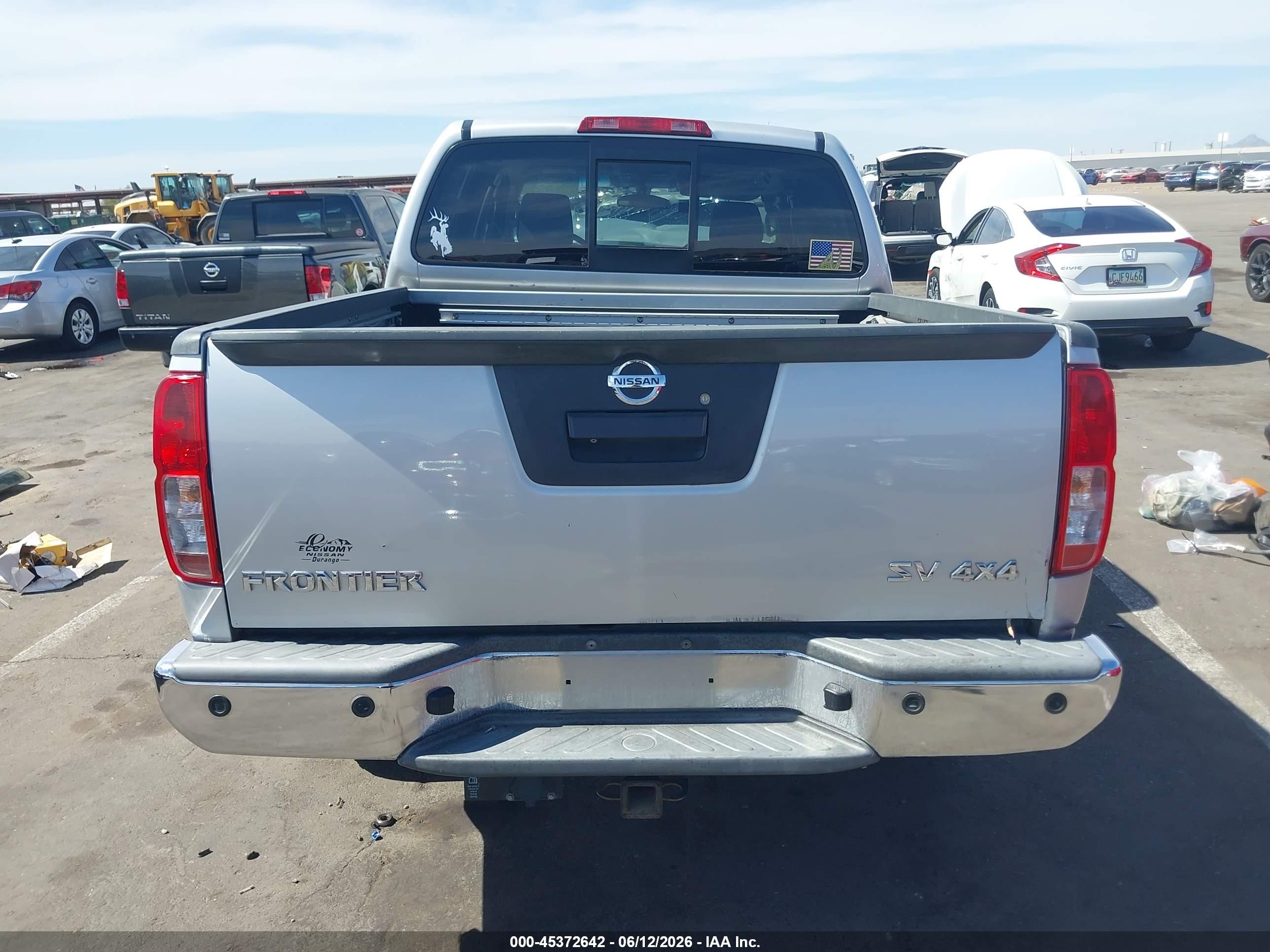 2014 Nissan Frontier Sv Silver vin: 1N6AD0EV7EN718052