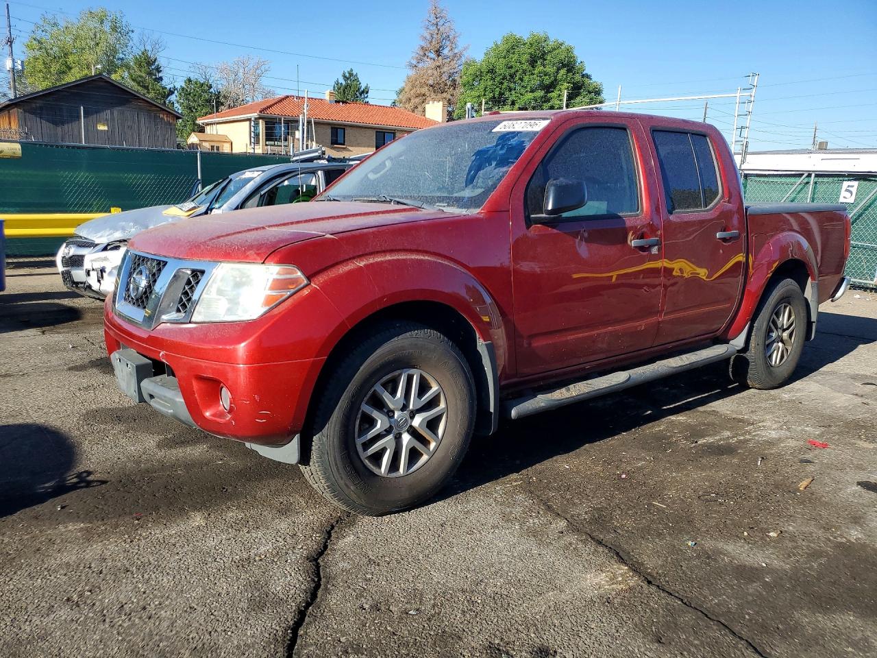 2015 Nissan Frontier S Maroon vin: 1N6AD0EV7FN731109
