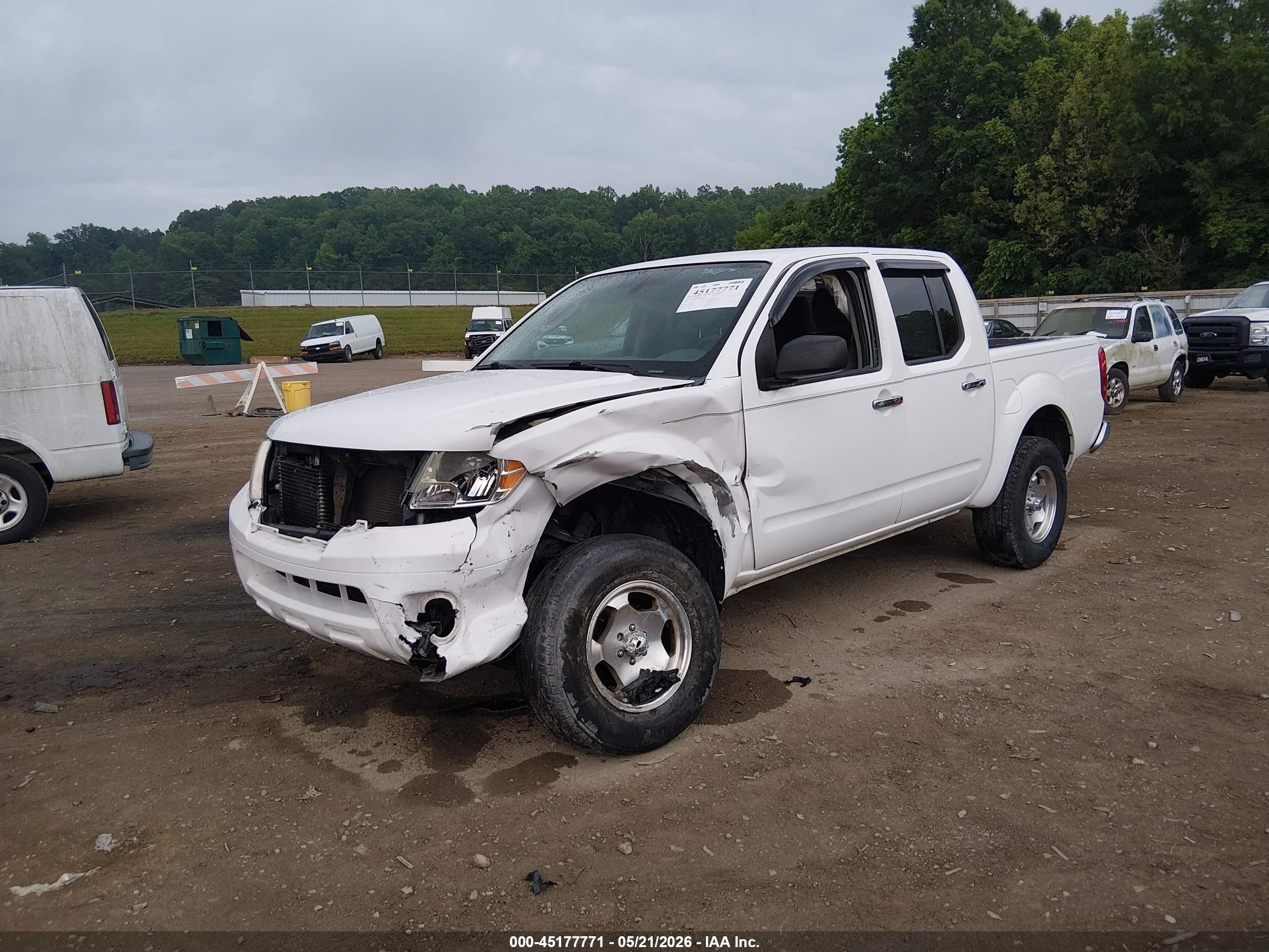 2011 Nissan Frontier S Белый vin: 1N6AD0EV8BC401498