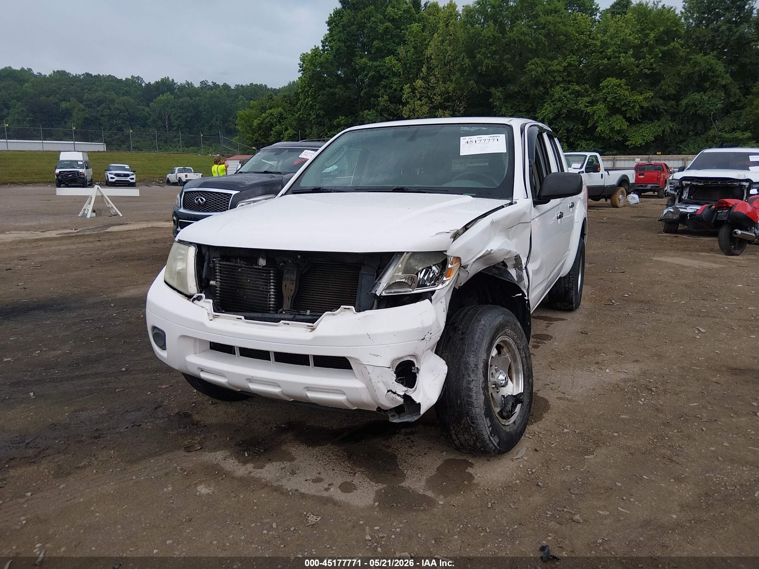2011 Nissan Frontier S Белый vin: 1N6AD0EV8BC401498