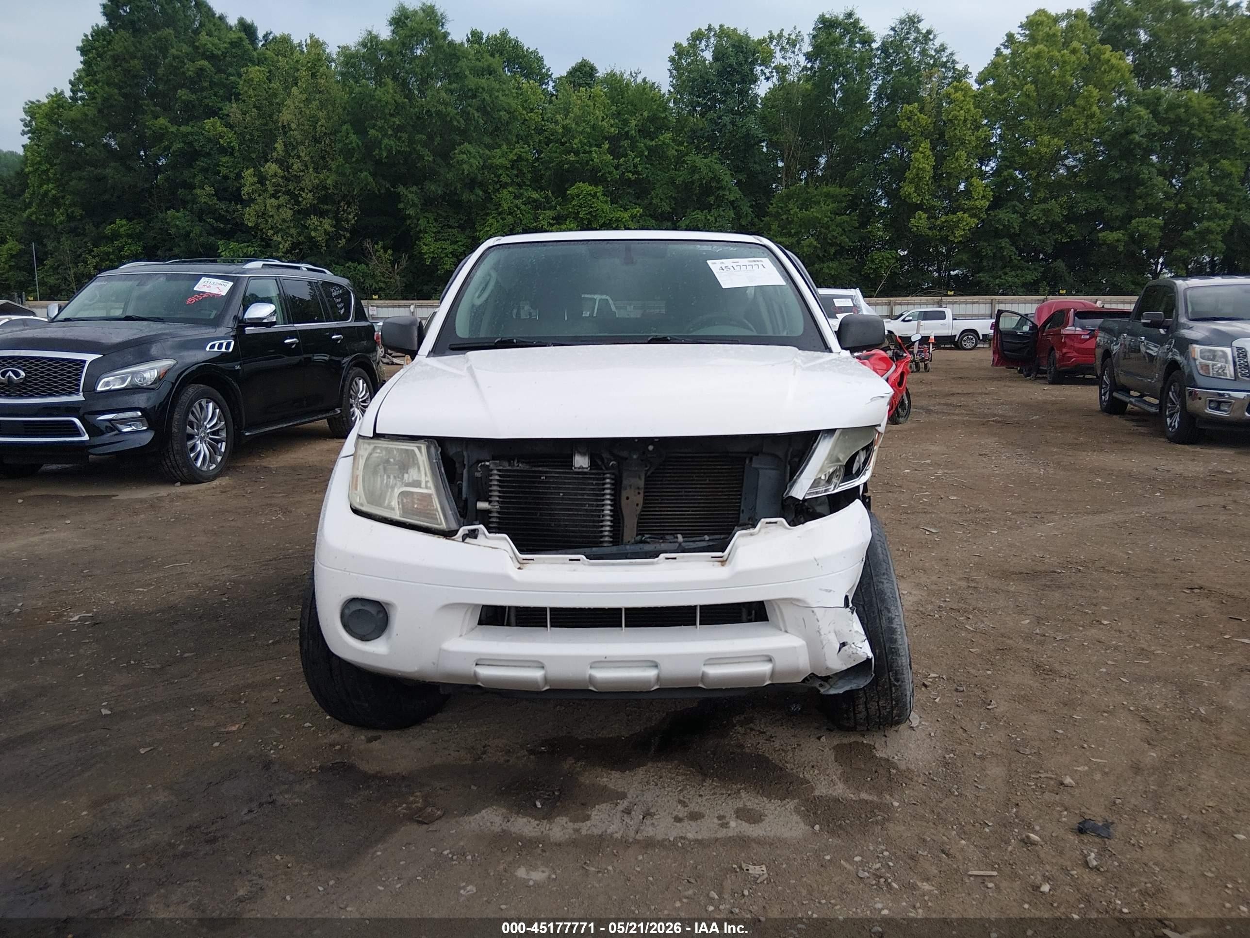 2011 Nissan Frontier S Белый vin: 1N6AD0EV8BC401498