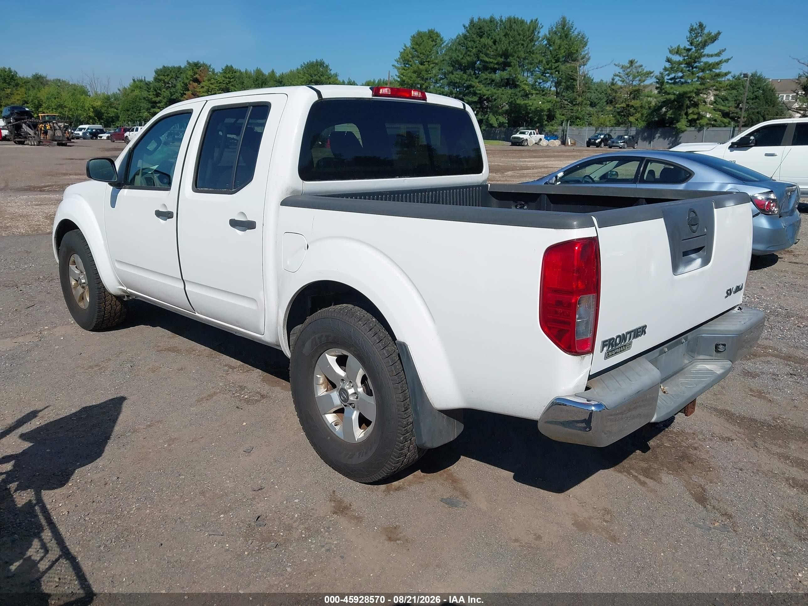 2012 Nissan Frontier Sv White vin: 1N6AD0EV8CC419419