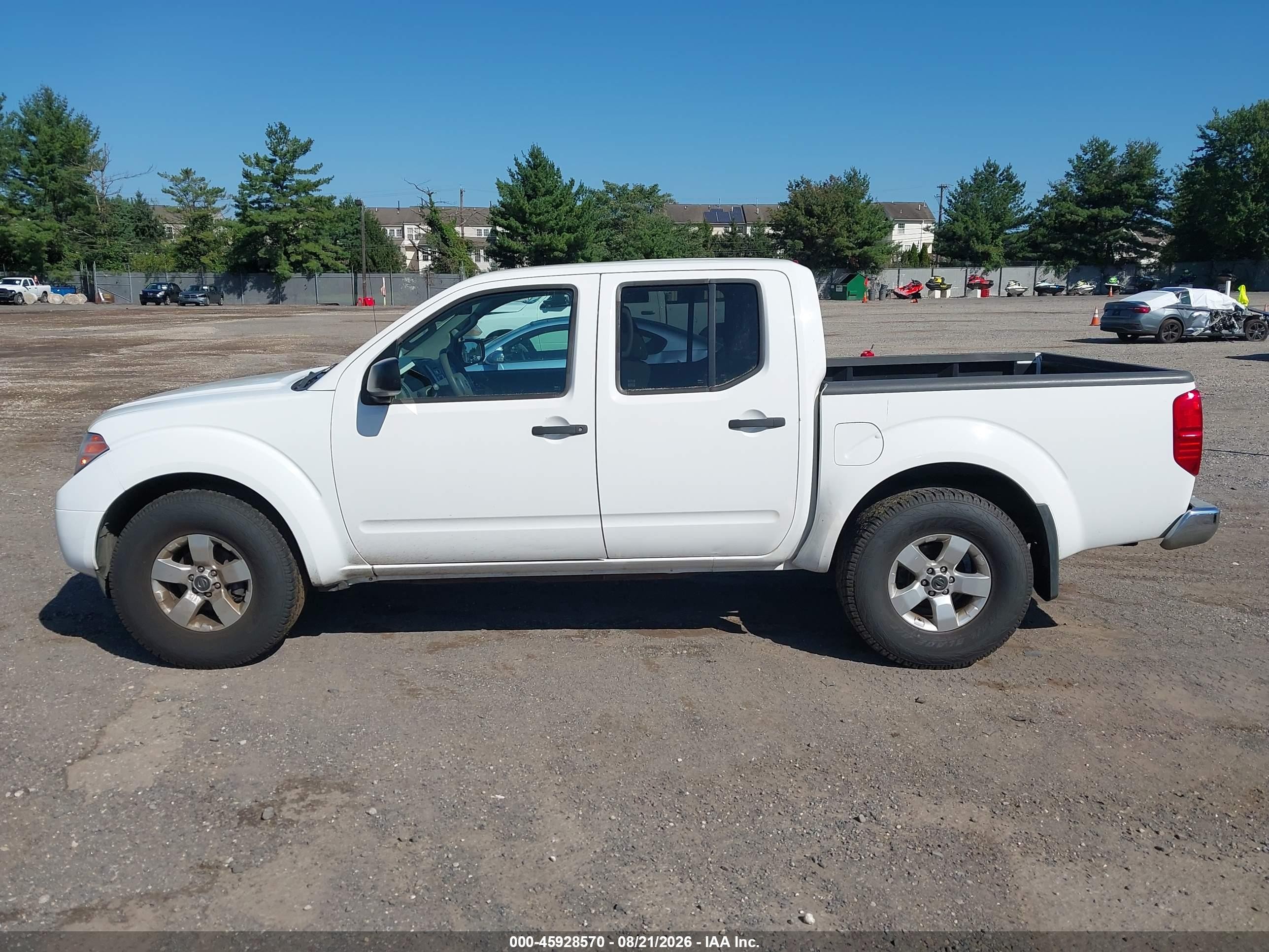 2012 Nissan Frontier Sv White vin: 1N6AD0EV8CC419419
