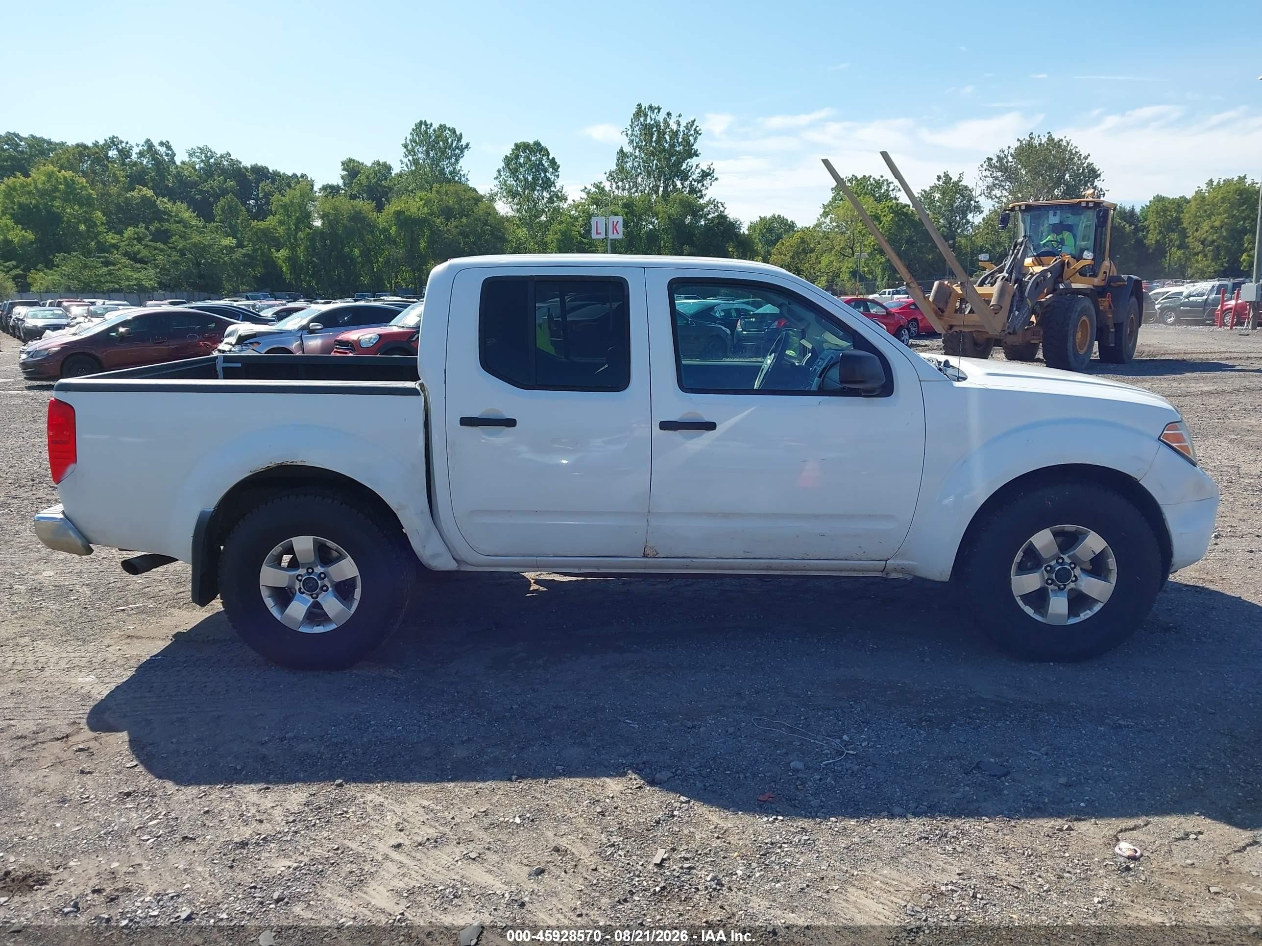 2012 Nissan Frontier Sv White vin: 1N6AD0EV8CC419419