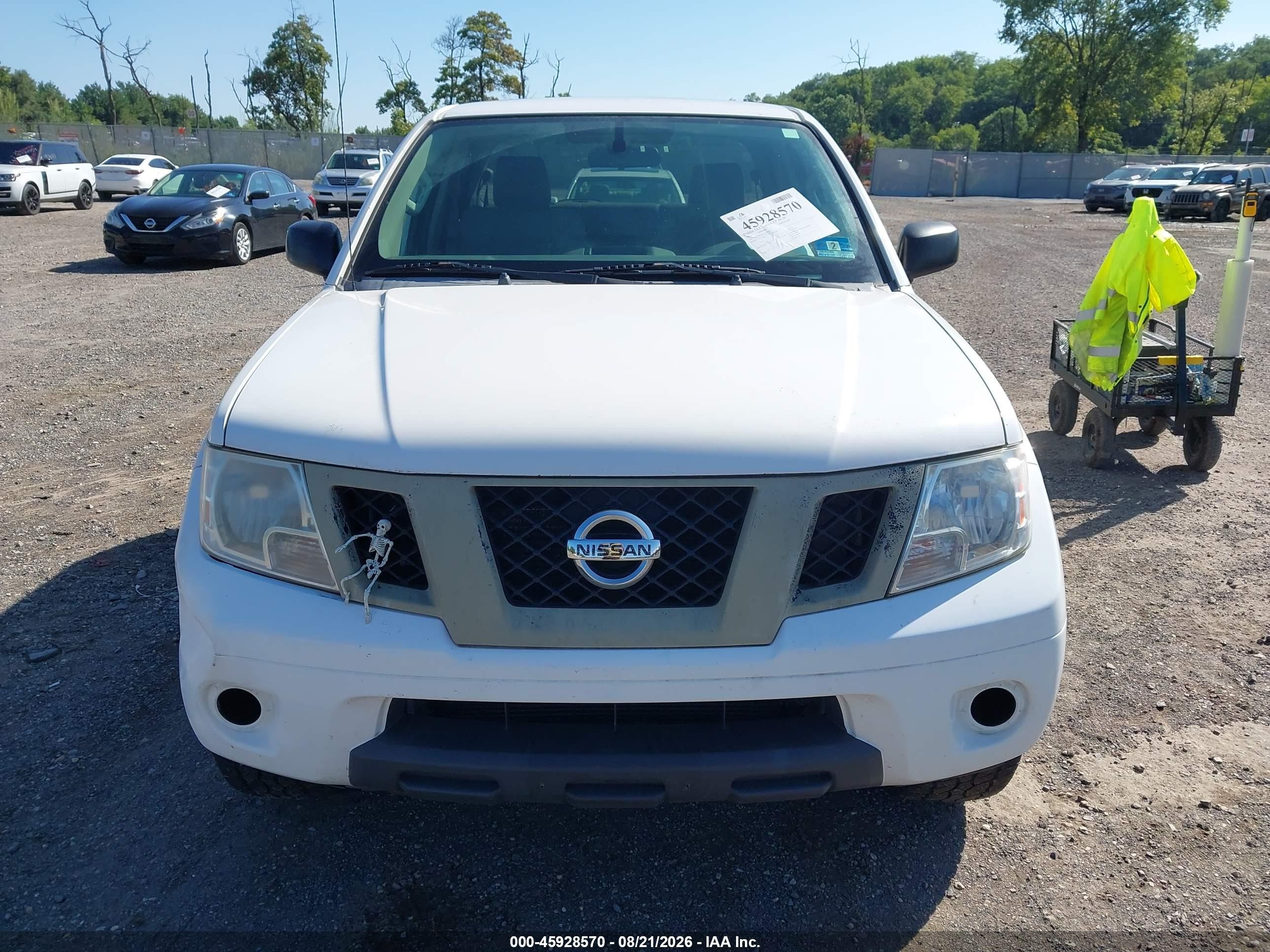 2012 Nissan Frontier Sv White vin: 1N6AD0EV8CC419419
