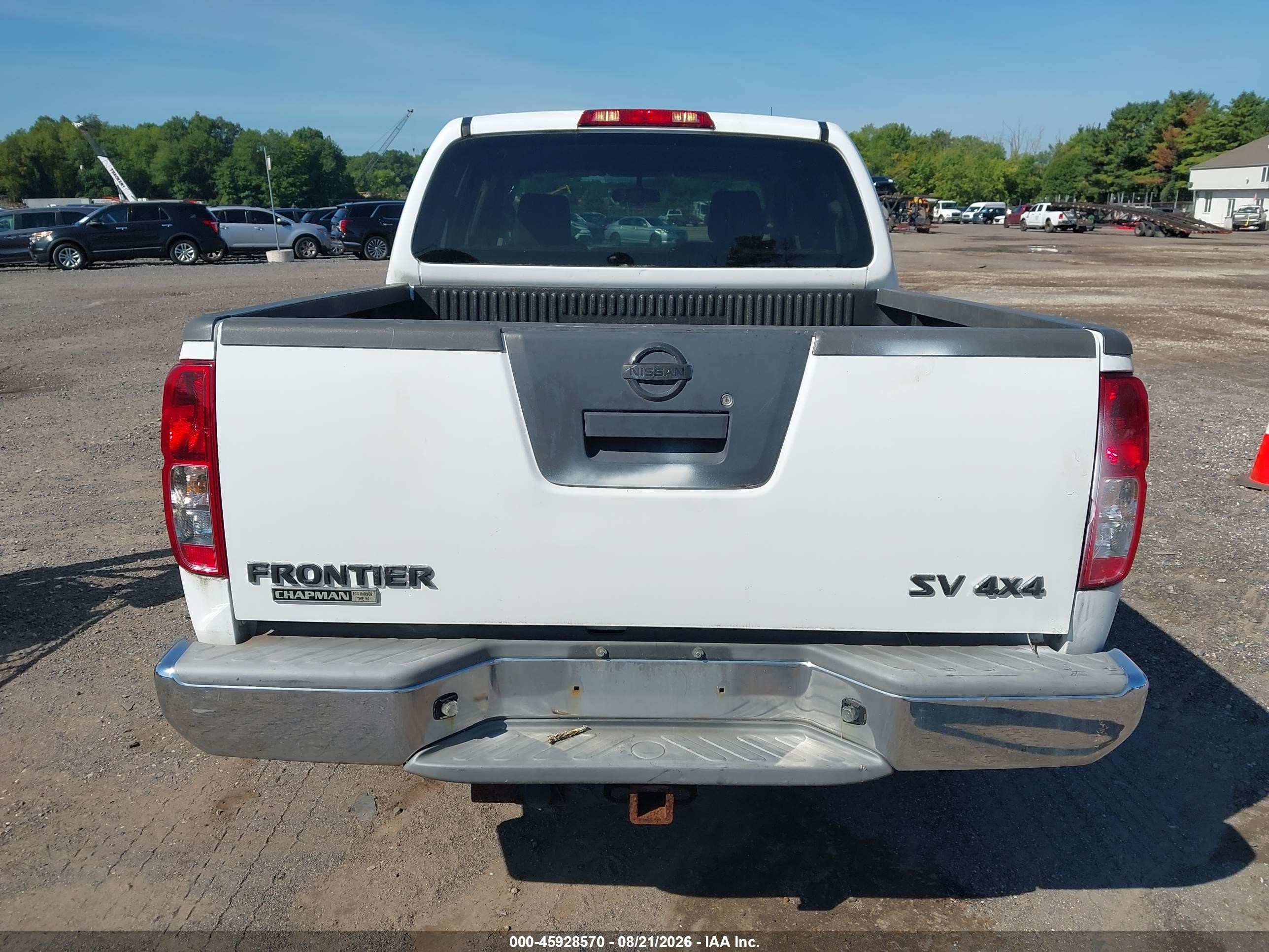 2012 Nissan Frontier Sv White vin: 1N6AD0EV8CC419419