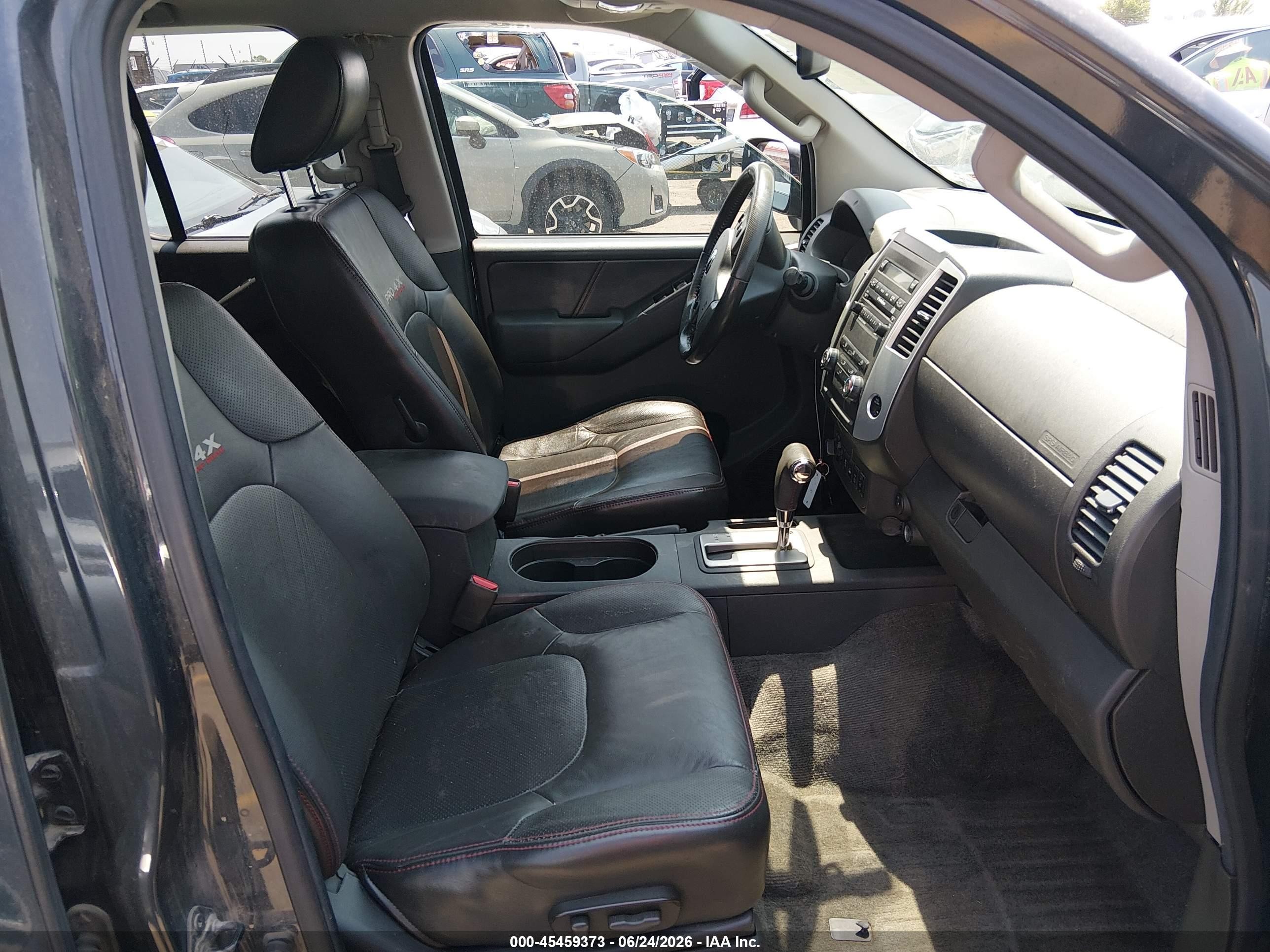 2012 Nissan Frontier Pro-4x Черный vin: 1N6AD0EV8CC459774