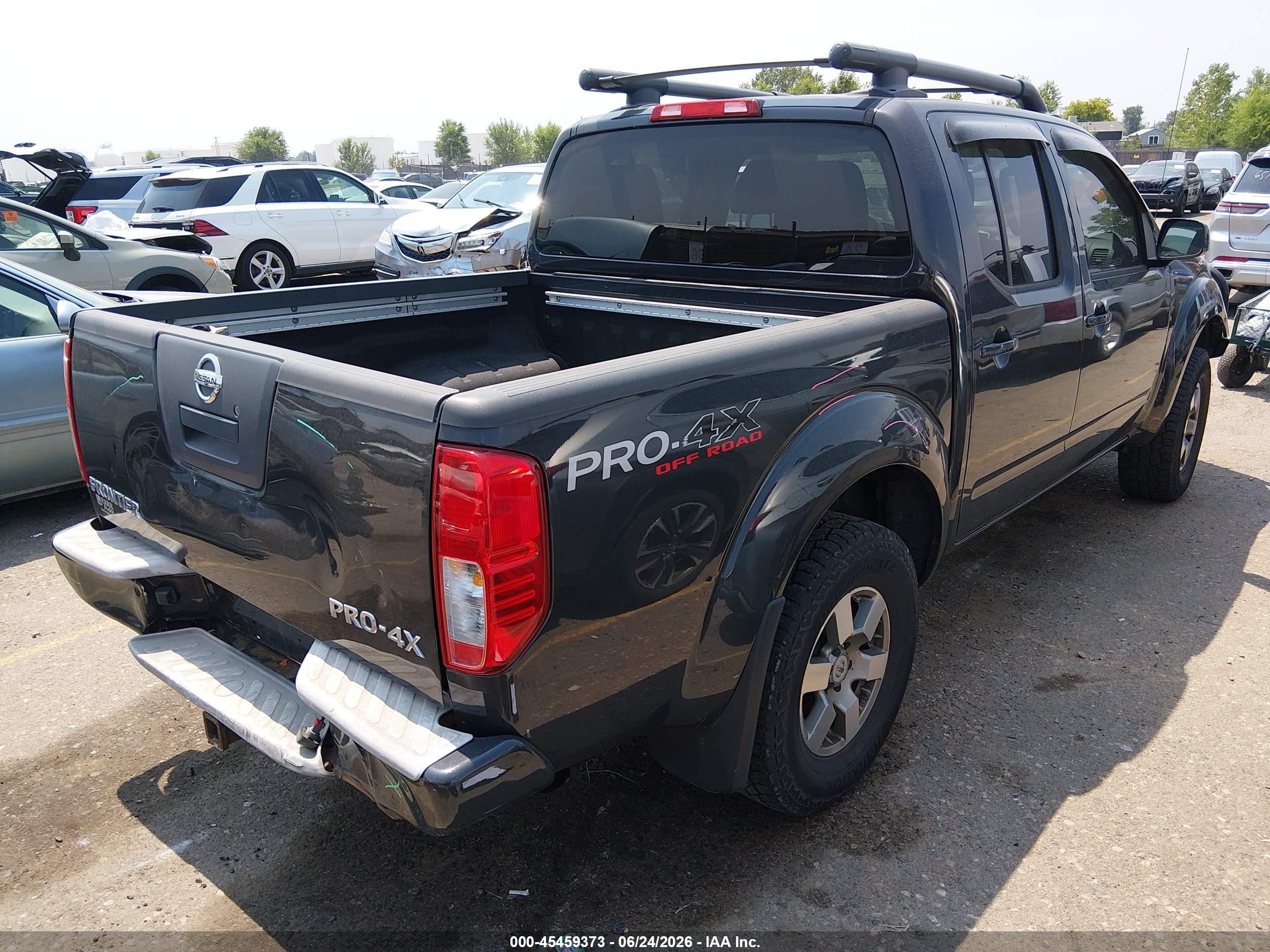 2012 Nissan Frontier Pro-4x Черный vin: 1N6AD0EV8CC459774