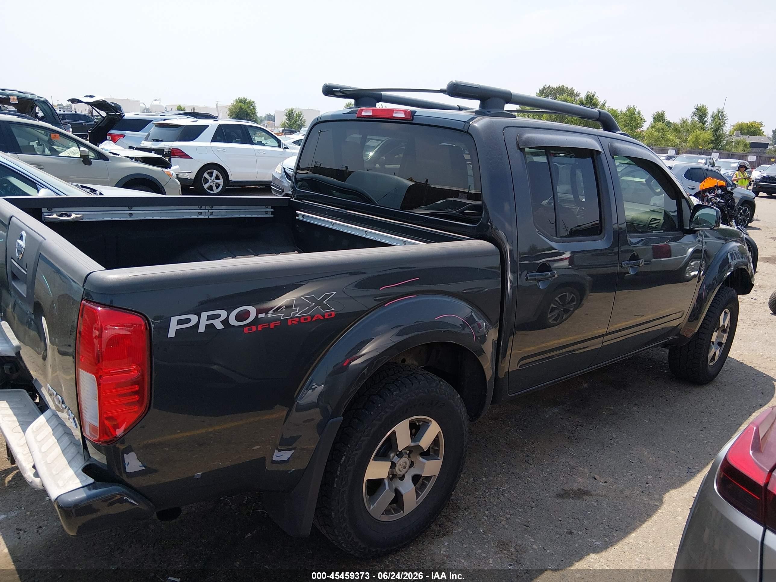 2012 Nissan Frontier Pro-4x Черный vin: 1N6AD0EV8CC459774