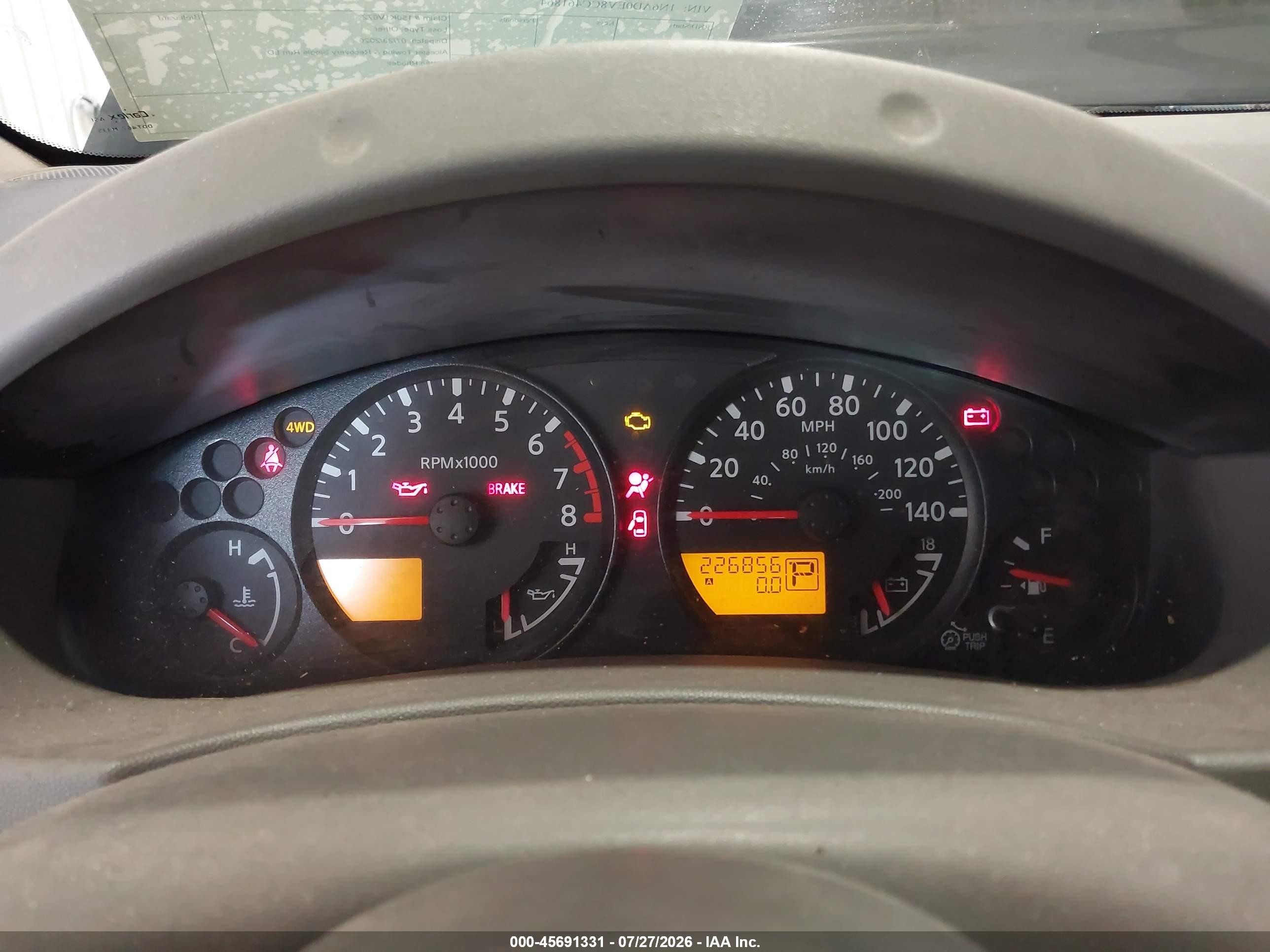 2012 Nissan Frontier Sv Gray vin: 1N6AD0EV8CC461864