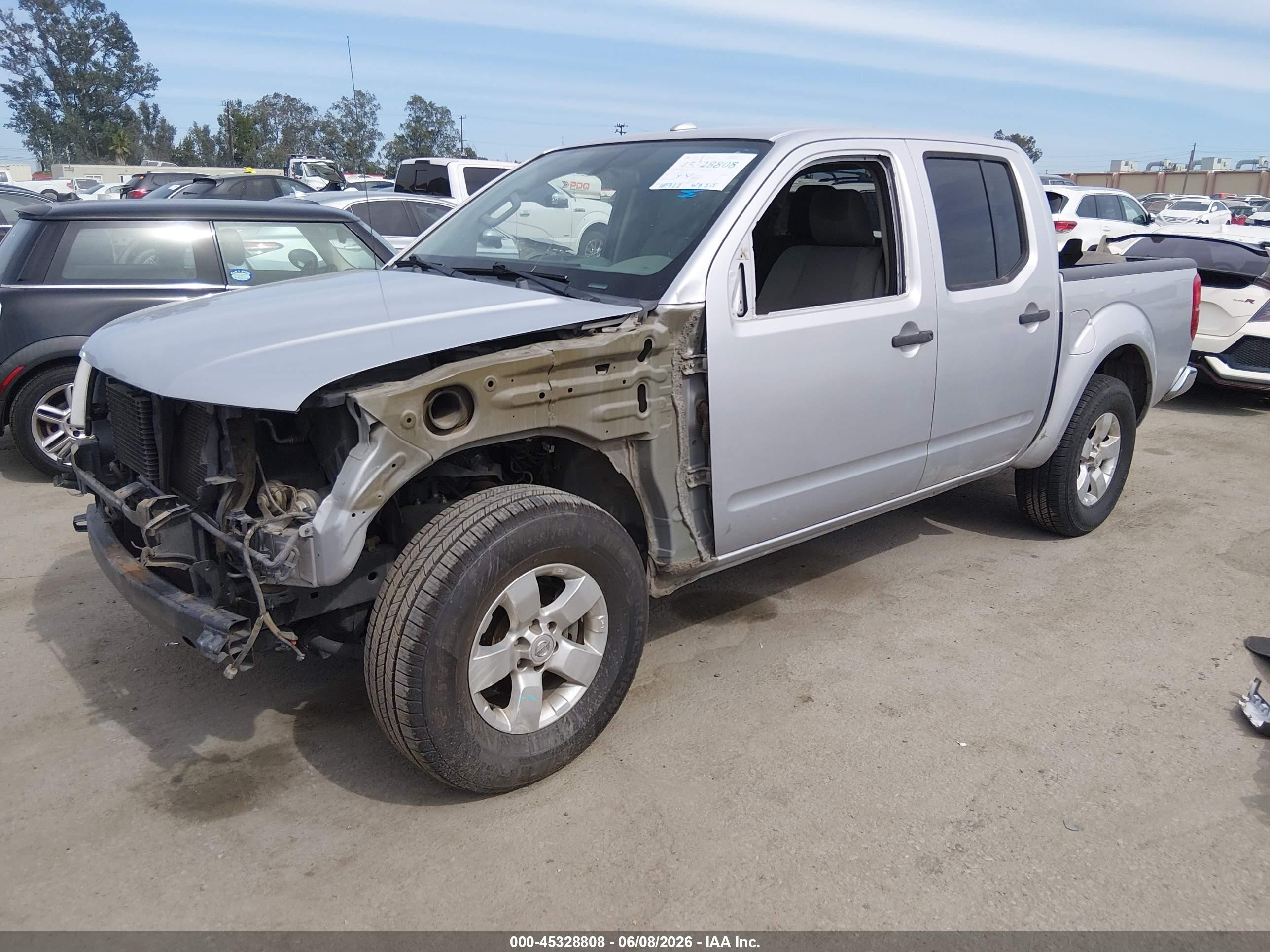 2013 Nissan Frontier Sv Silver vin: 1N6AD0EV8DN722772