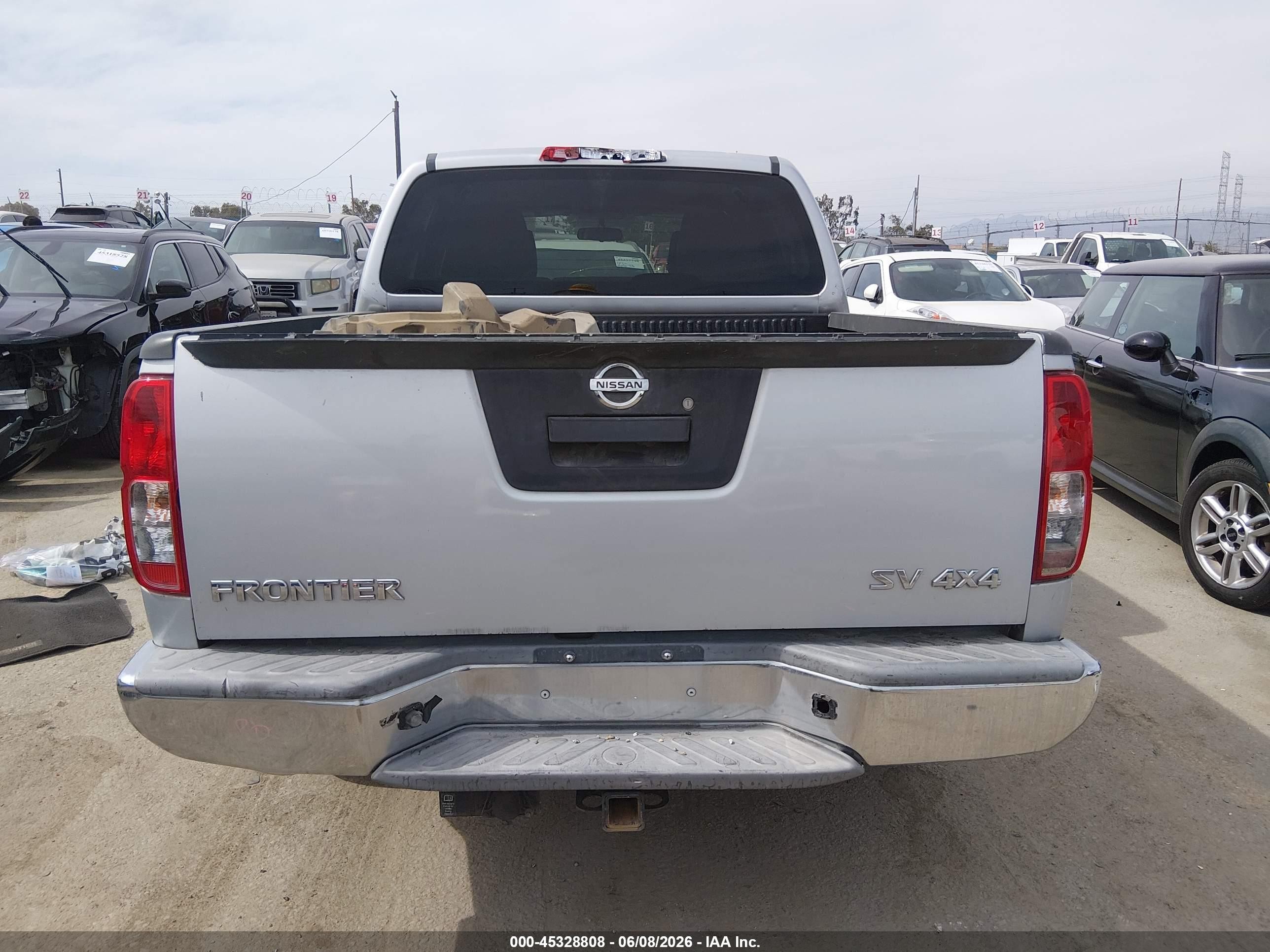 2013 Nissan Frontier Sv Silver vin: 1N6AD0EV8DN722772