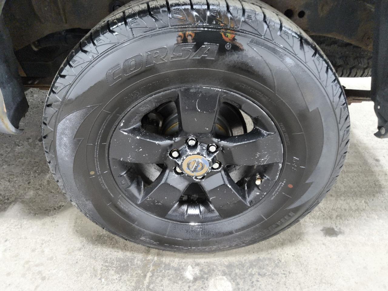 2011 Nissan Frontier S Charcoal vin: 1N6AD0EV9BC403843 Damage: Left Rear Wheel, Curb Rash, > 12 Inches