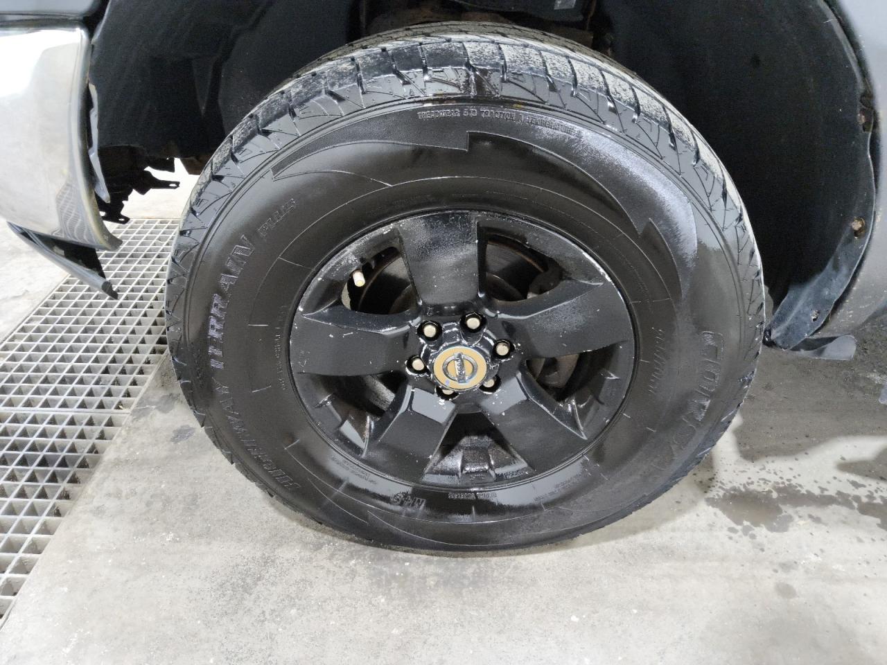 2011 Nissan Frontier S Charcoal vin: 1N6AD0EV9BC403843 Damage: Left Front Wheel, Curb Rash, > 12 Inches