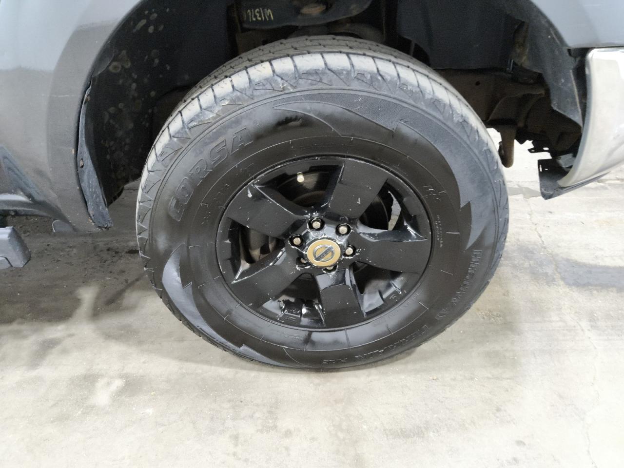 2011 Nissan Frontier S Charcoal vin: 1N6AD0EV9BC403843 Damage: Right Front Wheel, Curb Rash, > 12 Inches