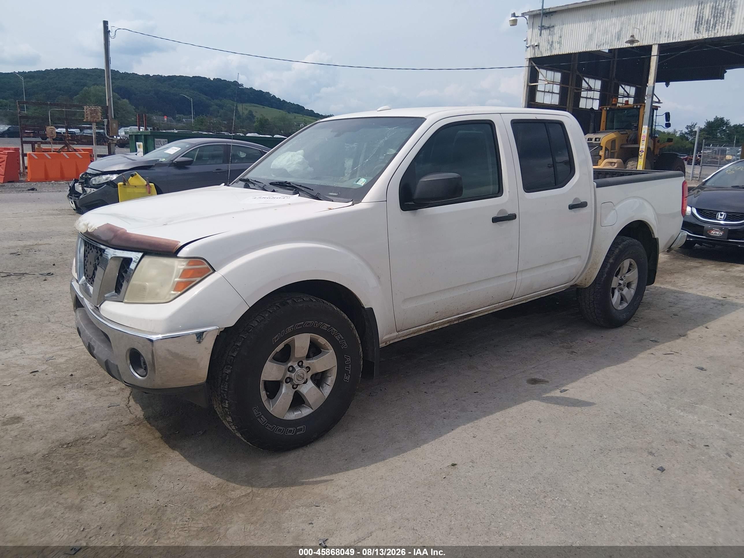 2011 Nissan Frontier Sv Белый vin: 1N6AD0EV9BC415278