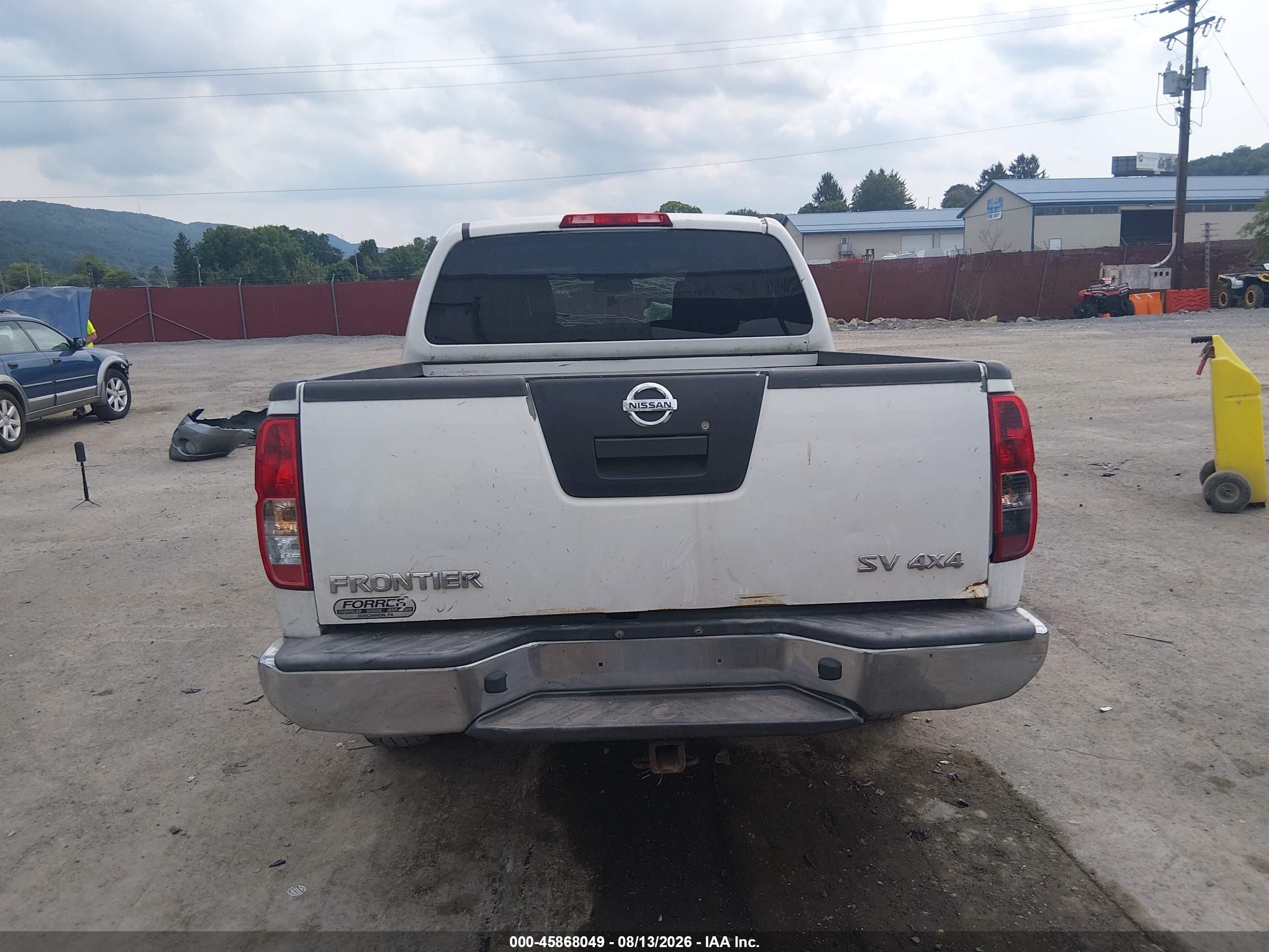 2011 Nissan Frontier Sv Белый vin: 1N6AD0EV9BC415278