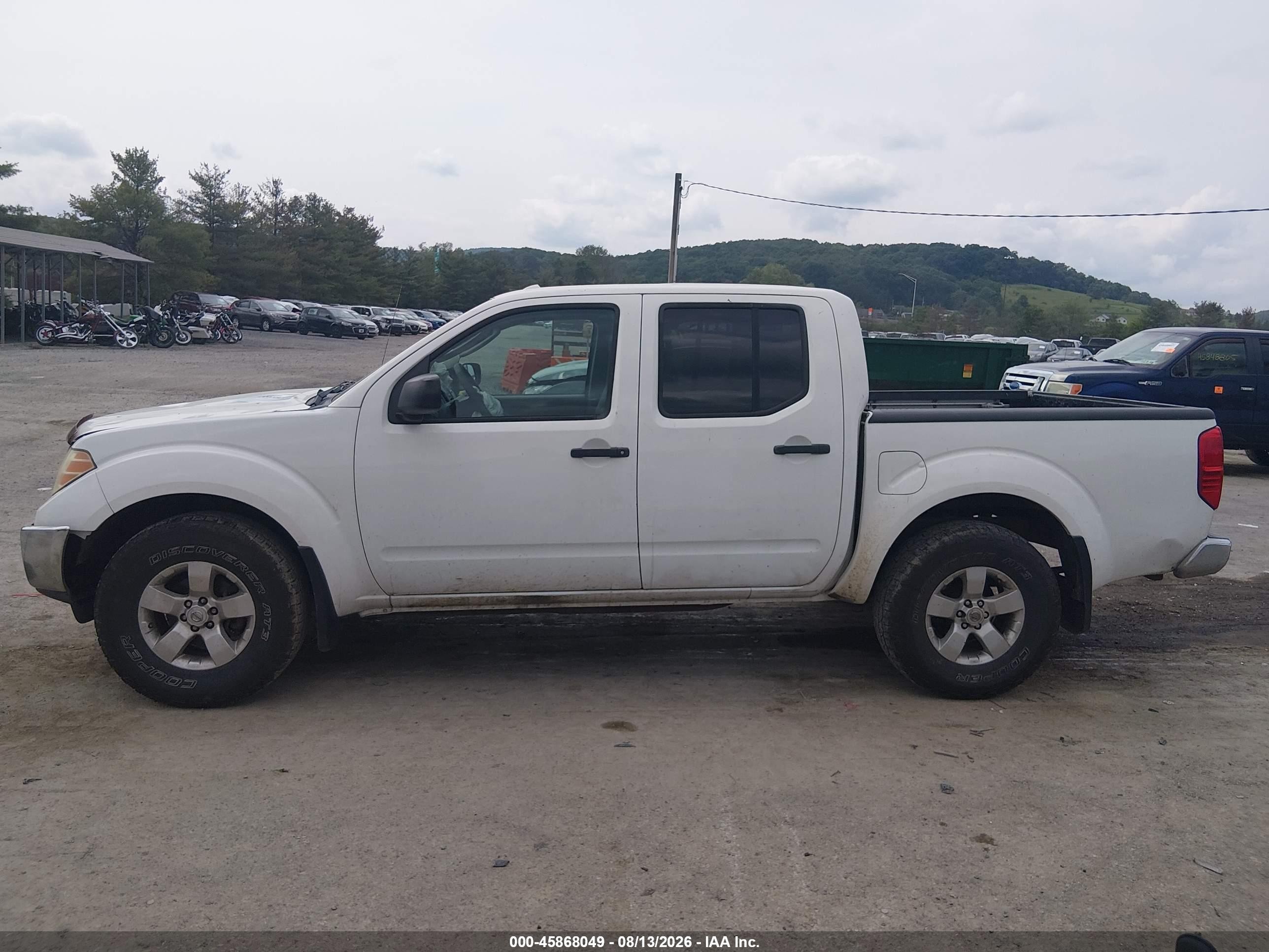 2011 Nissan Frontier Sv Белый vin: 1N6AD0EV9BC415278