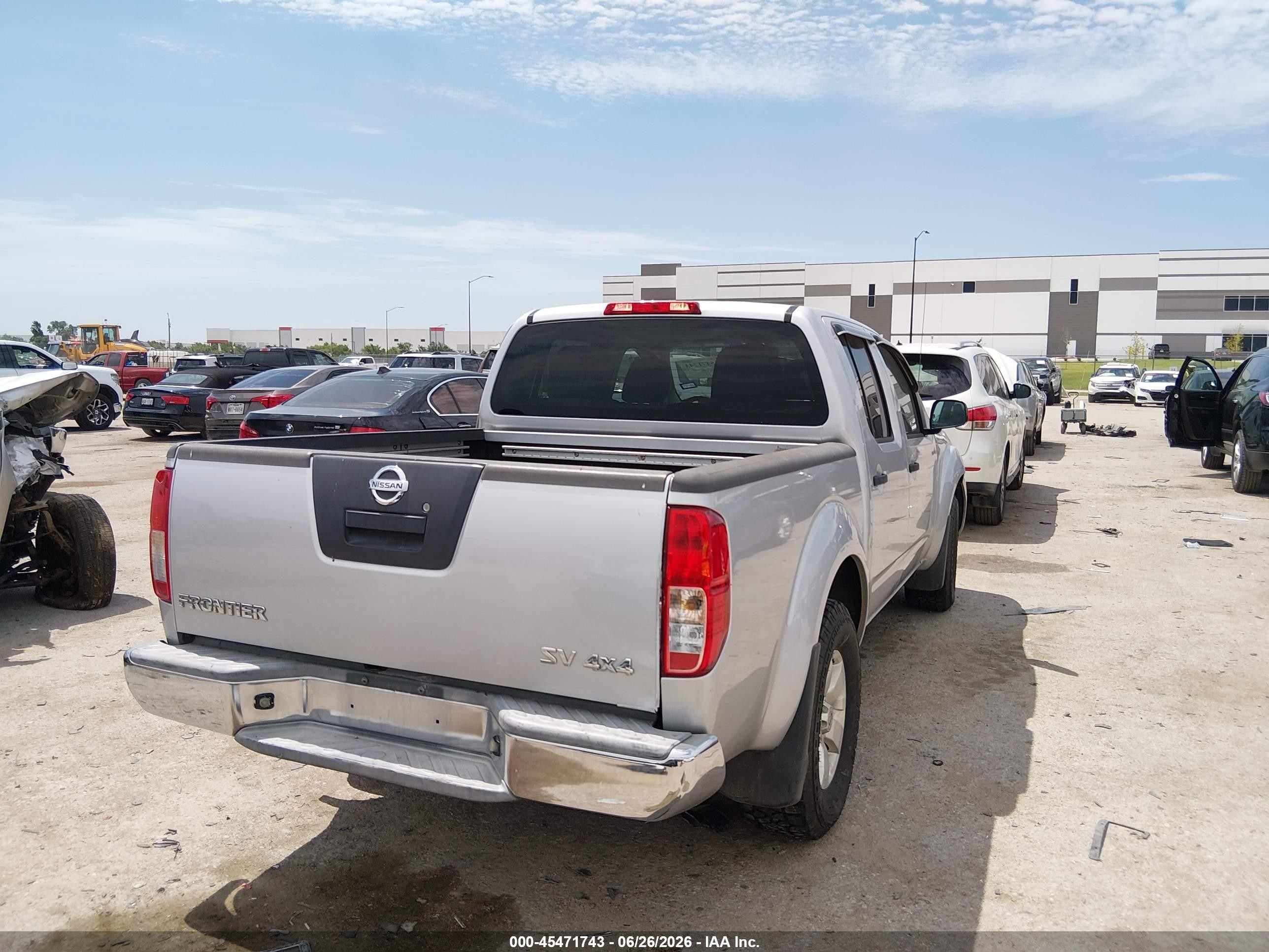 2012 Nissan Frontier Sv Silver vin: 1N6AD0EV9CC448959