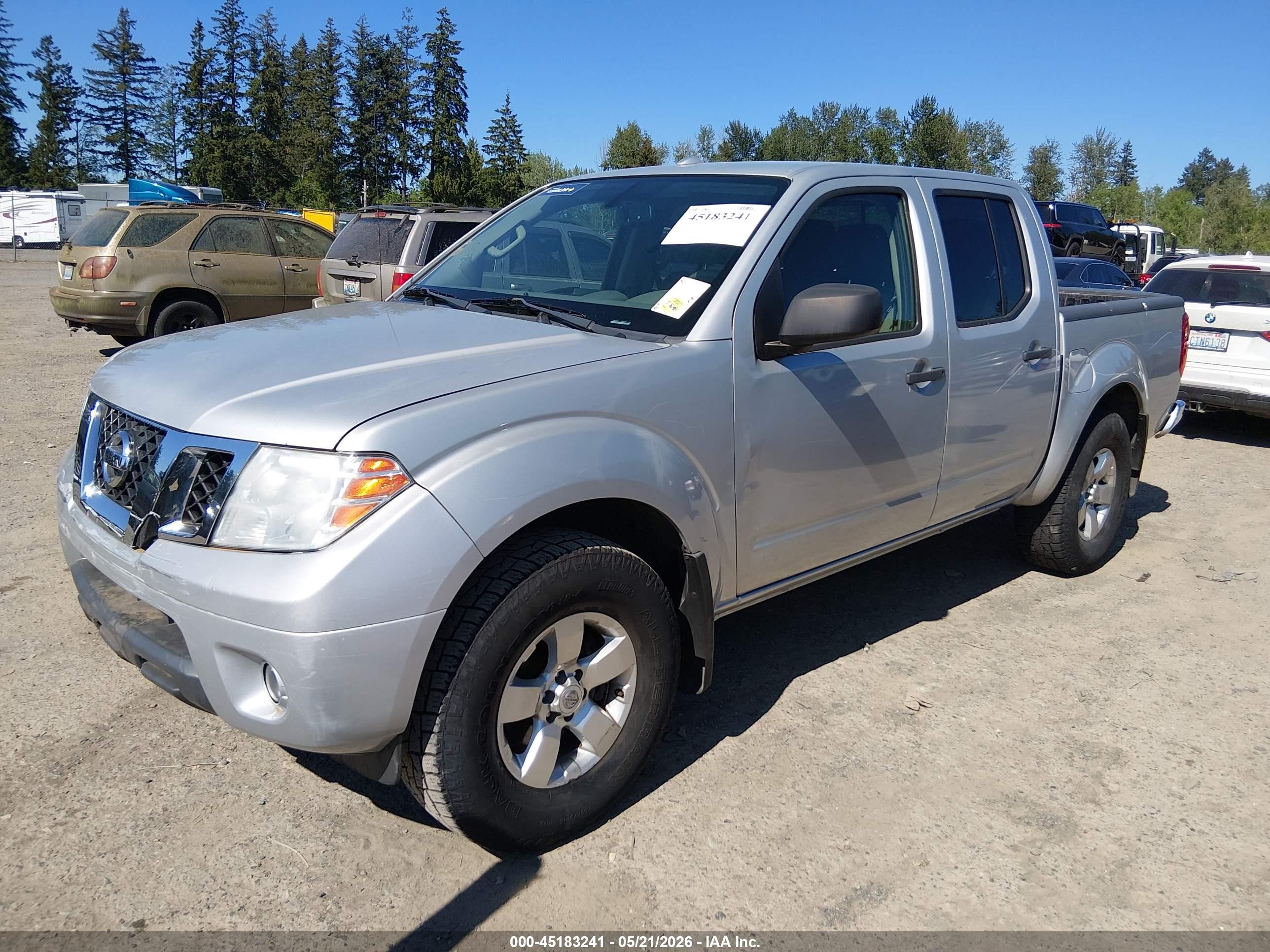 2013 Nissan Frontier Sv Silver vin: 1N6AD0EV9DN711182
