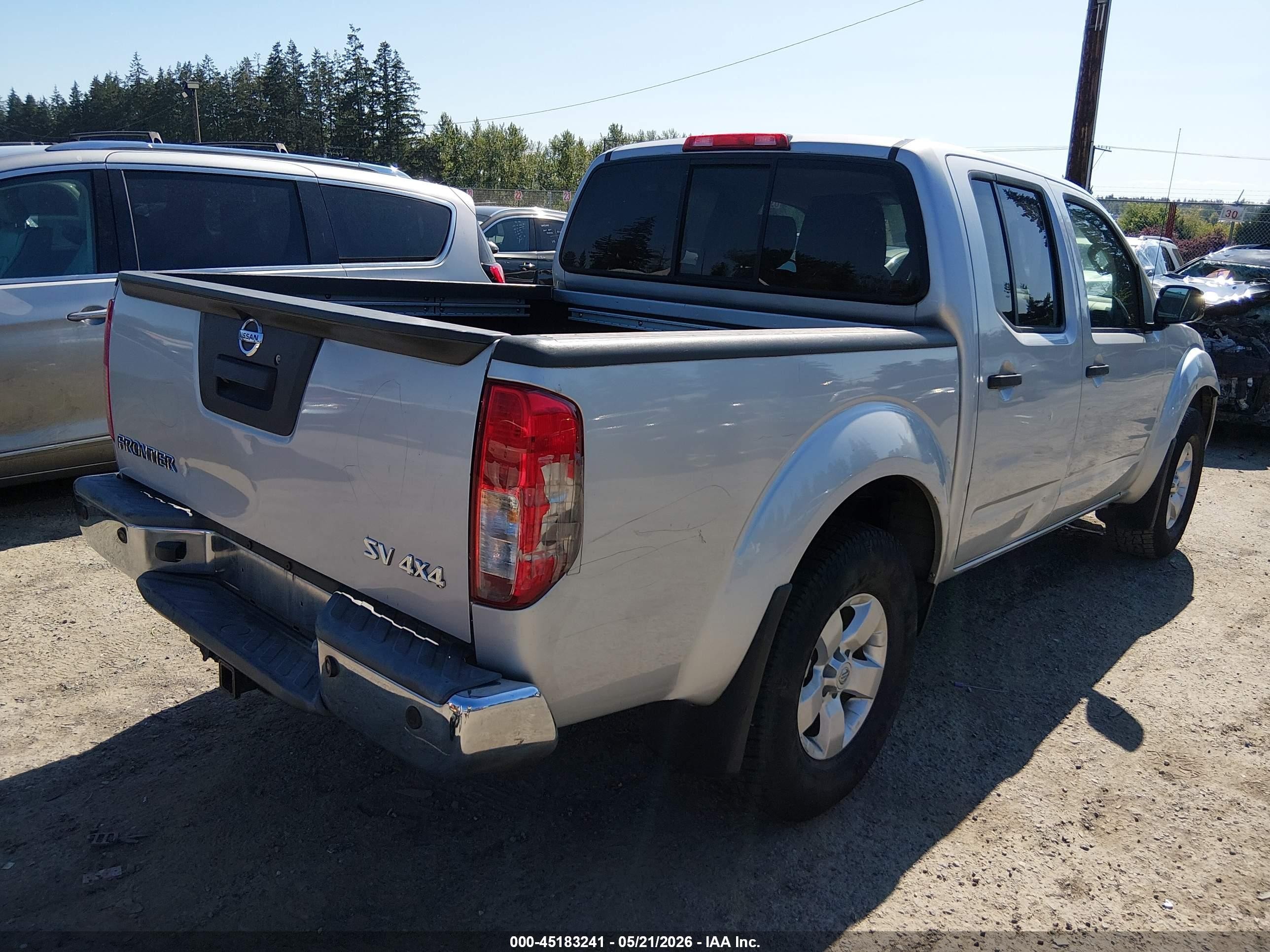2013 Nissan Frontier Sv Silver vin: 1N6AD0EV9DN711182