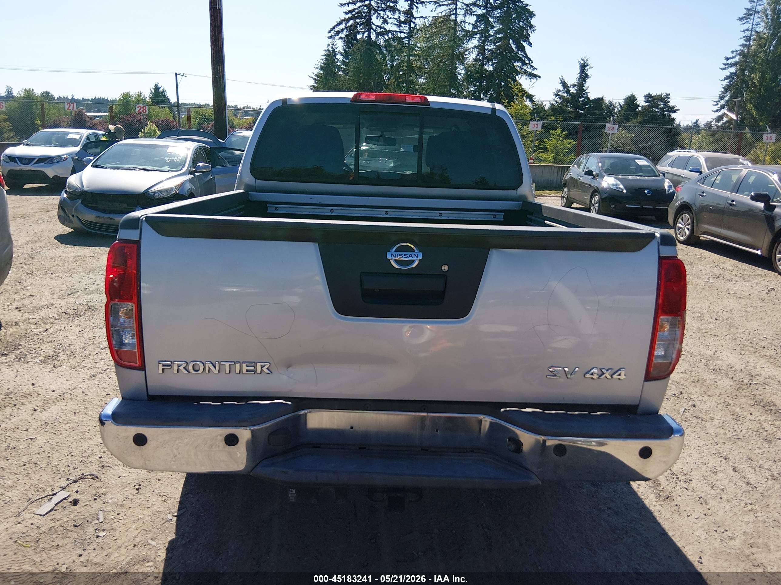 2013 Nissan Frontier Sv Silver vin: 1N6AD0EV9DN711182