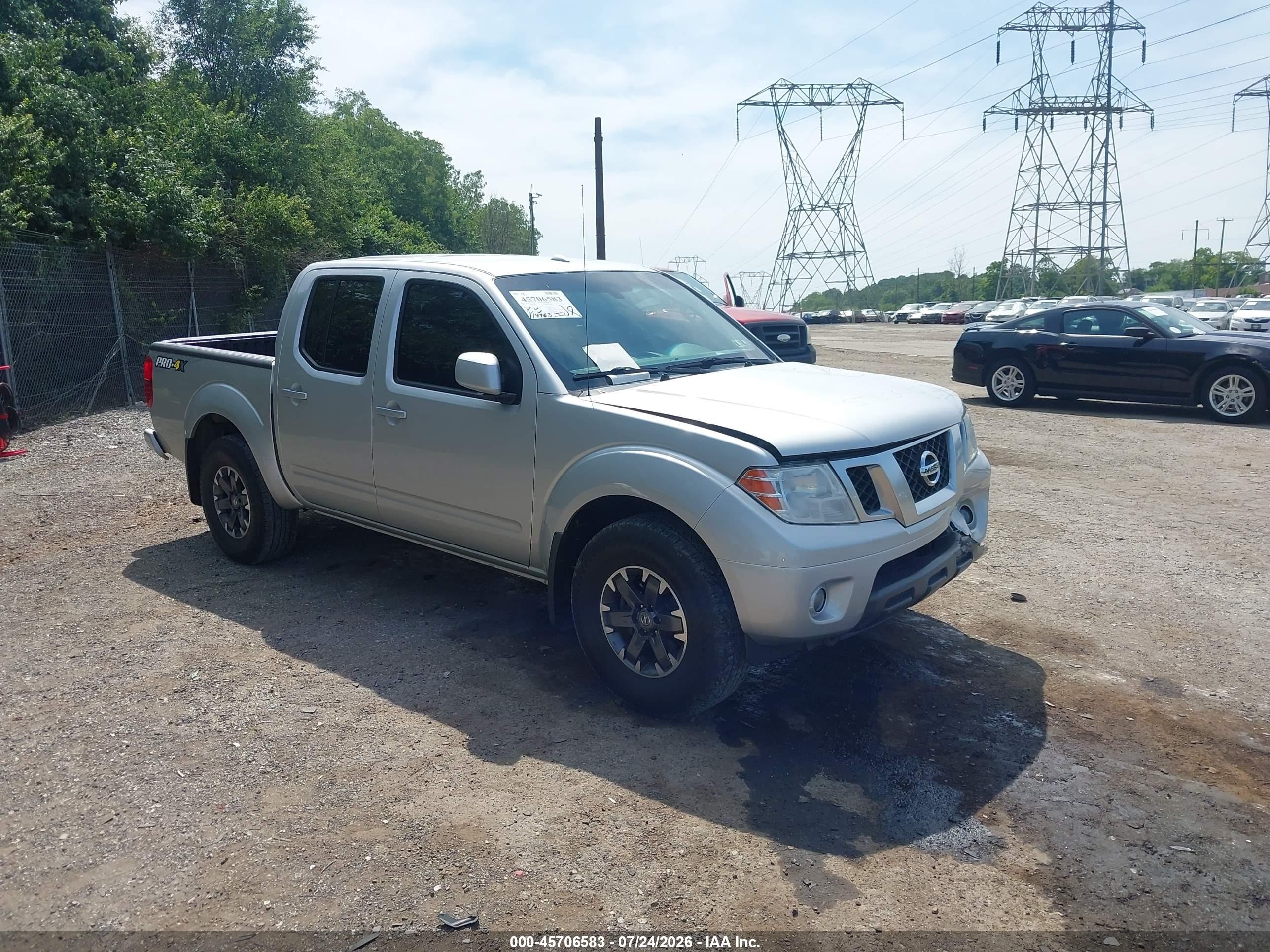 2014 Nissan Frontier Pro-4x Silver vin: 1N6AD0EV9EN737444
