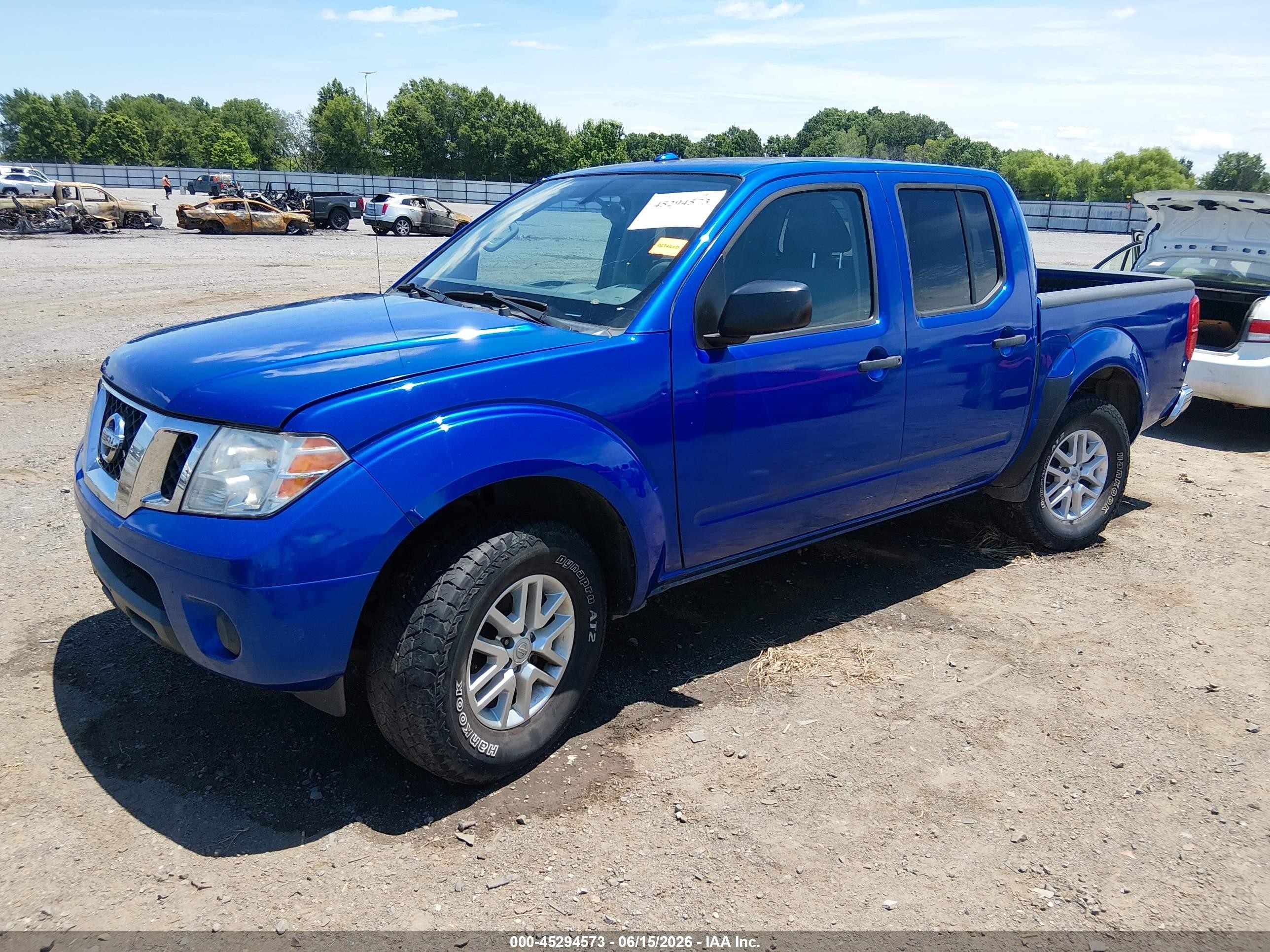2015 Nissan Frontier Pro-4x/s/sl/sv Blue vin: 1N6AD0EV9FN708253