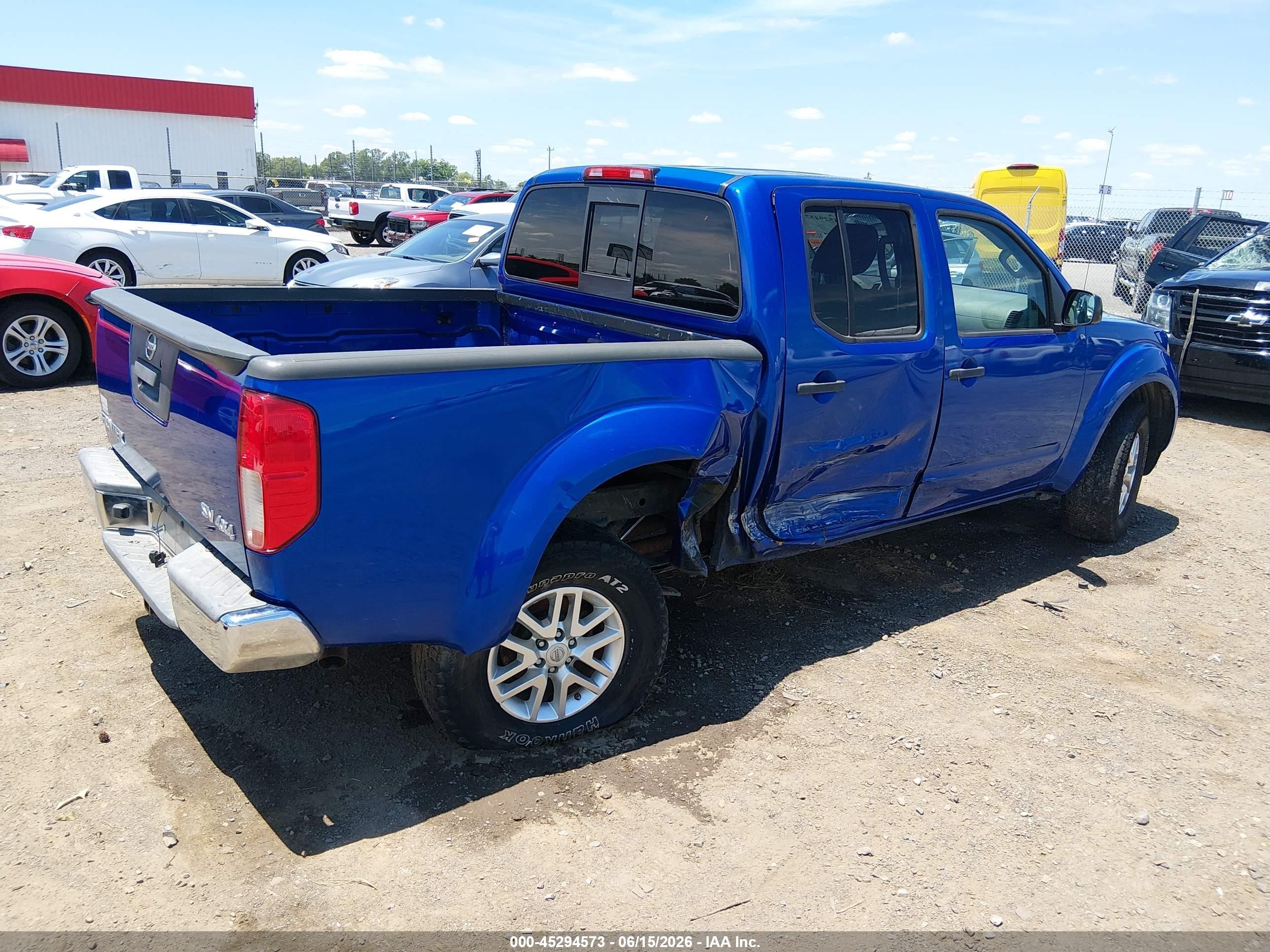 2015 Nissan Frontier Pro-4x/s/sl/sv Blue vin: 1N6AD0EV9FN708253