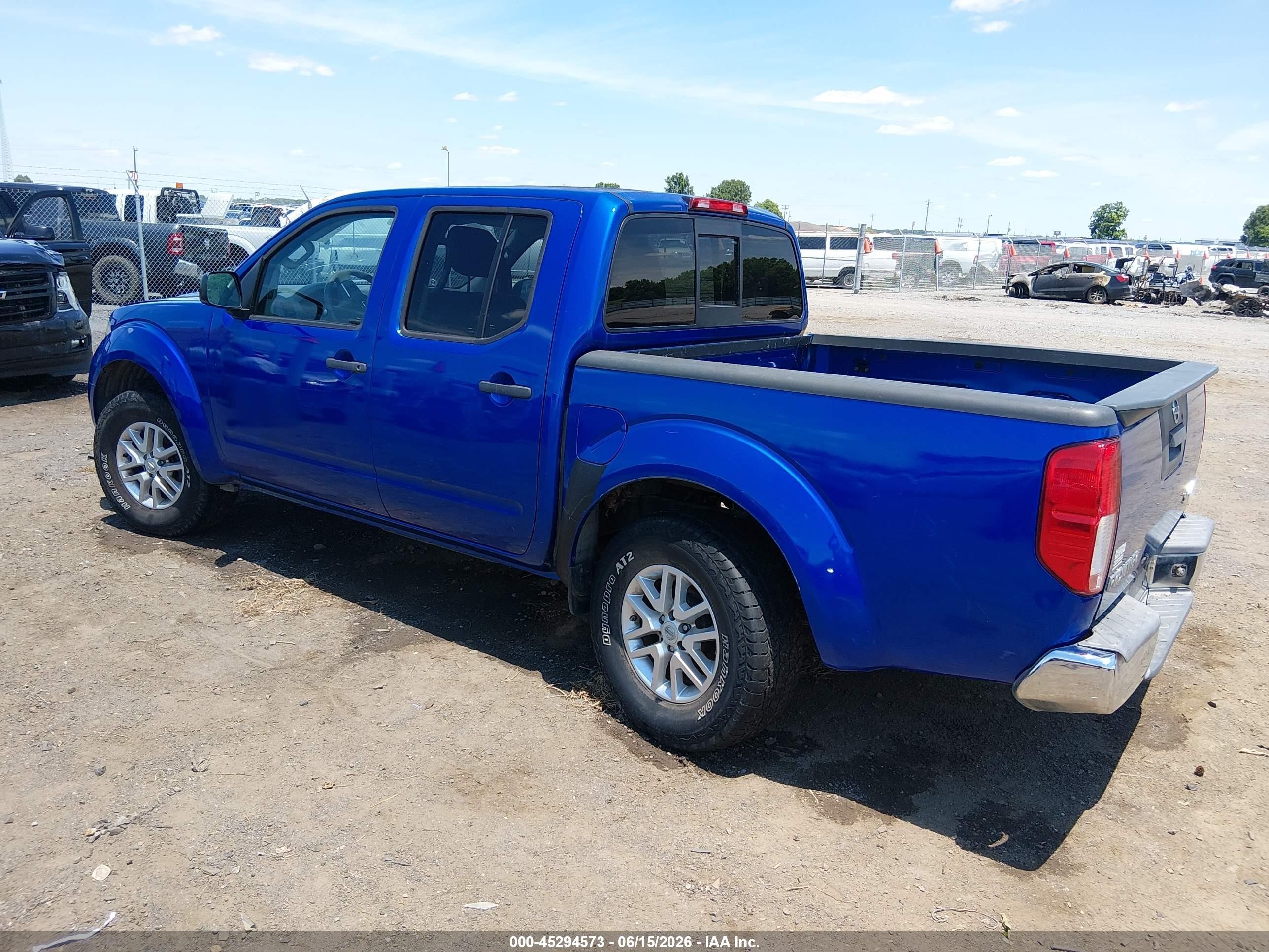 2015 Nissan Frontier Pro-4x/s/sl/sv Blue vin: 1N6AD0EV9FN708253