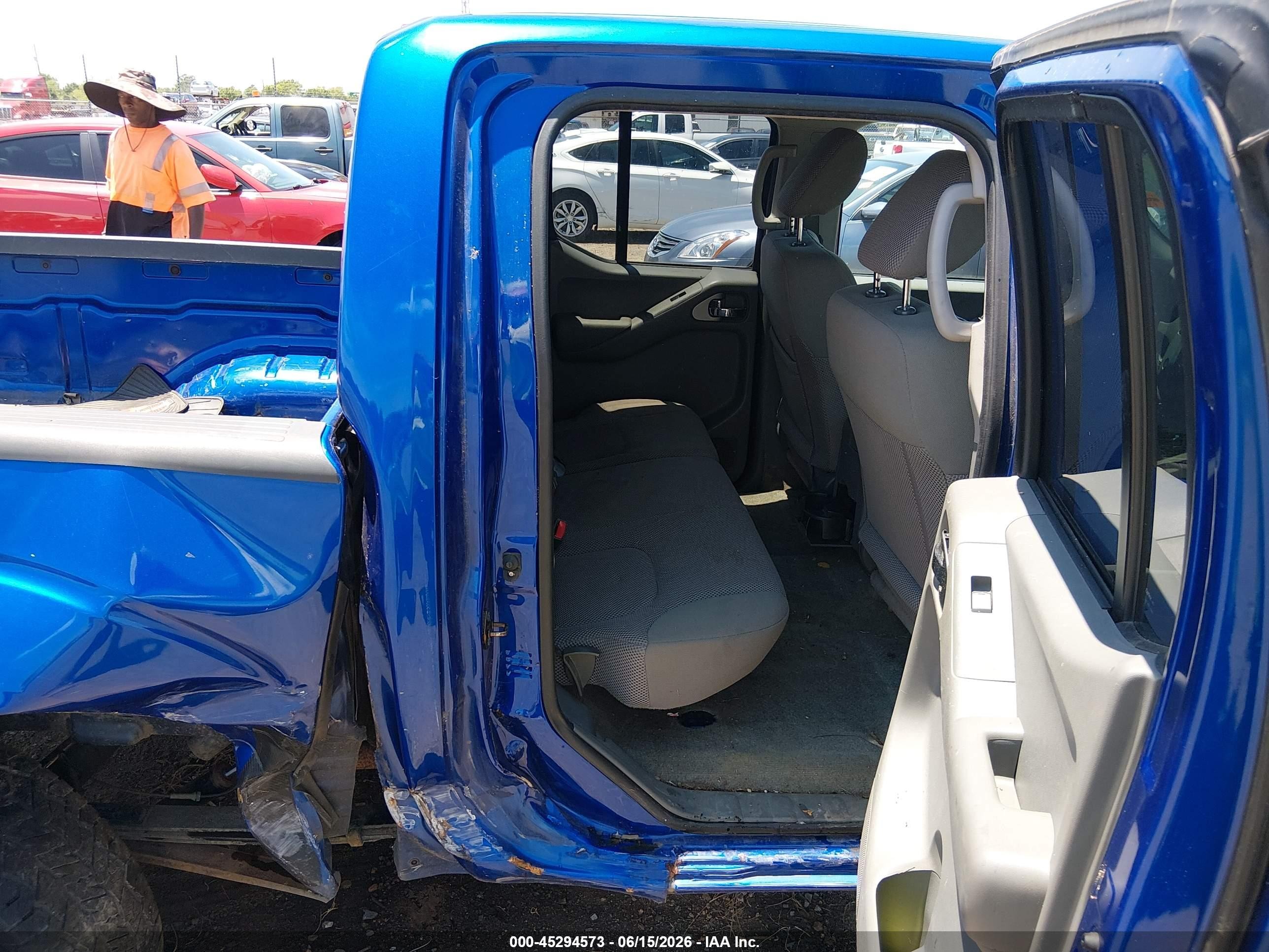 2015 Nissan Frontier Pro-4x/s/sl/sv Blue vin: 1N6AD0EV9FN708253