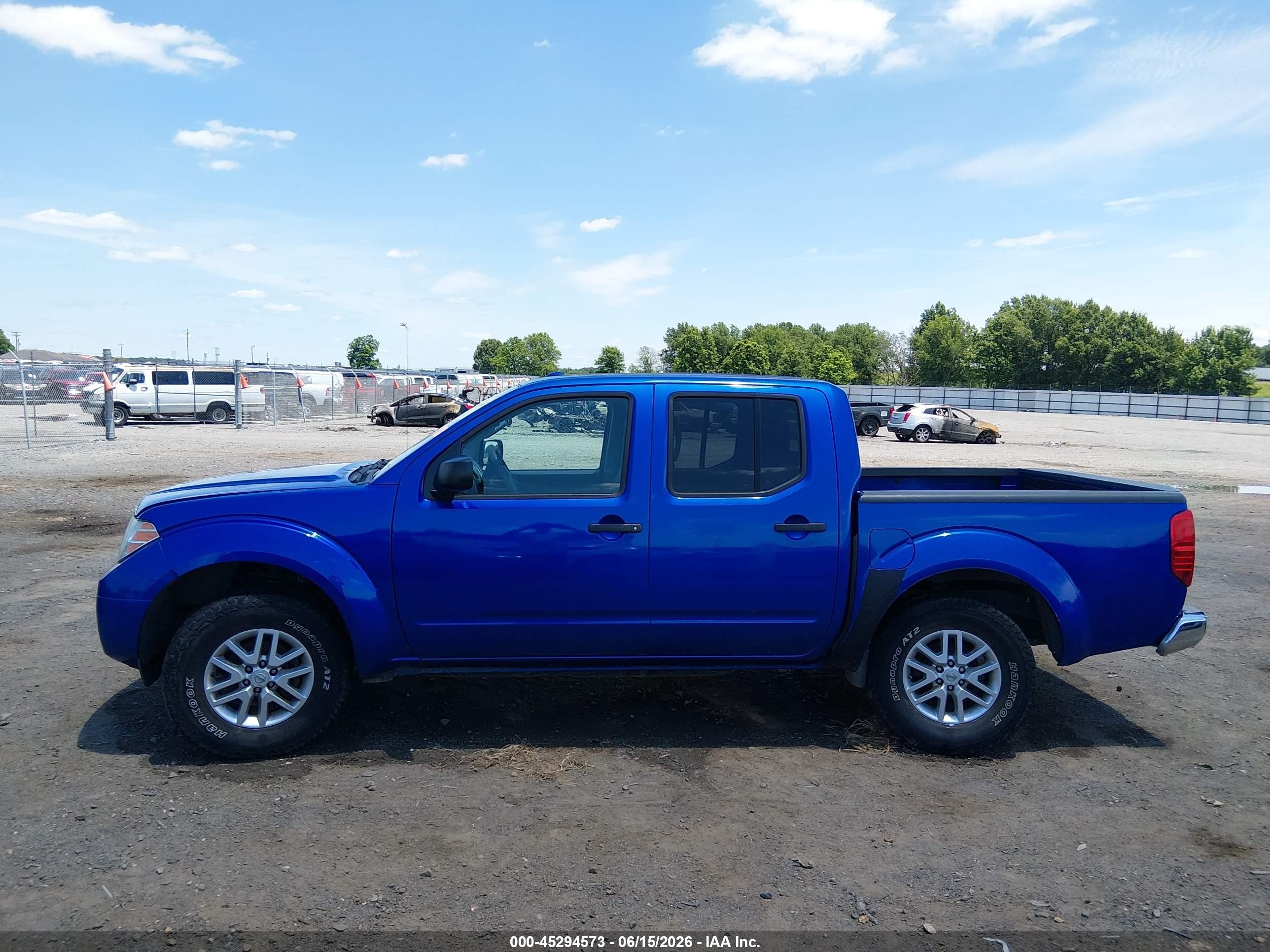 2015 Nissan Frontier Pro-4x/s/sl/sv Blue vin: 1N6AD0EV9FN708253