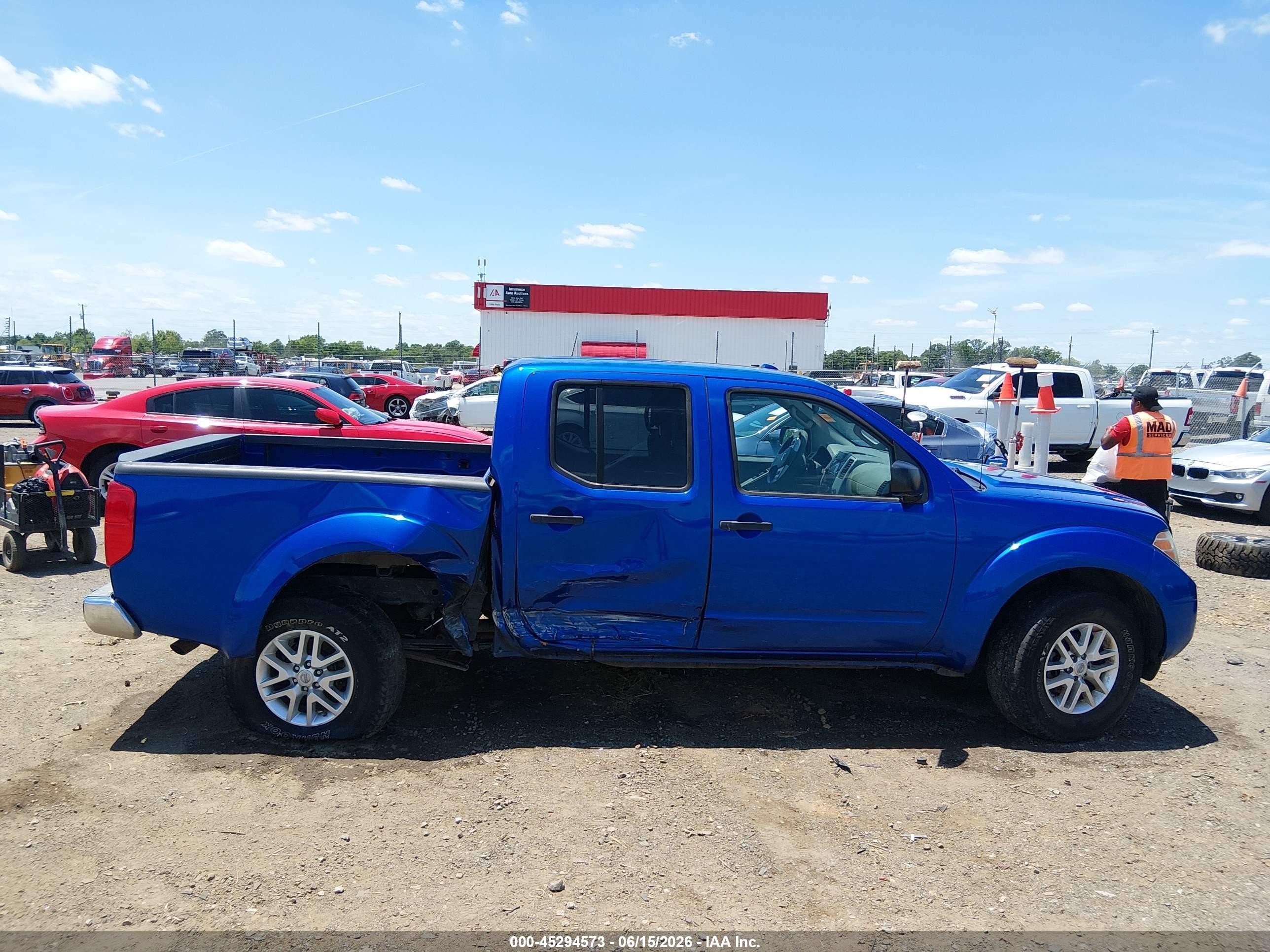 2015 Nissan Frontier Pro-4x/s/sl/sv Blue vin: 1N6AD0EV9FN708253