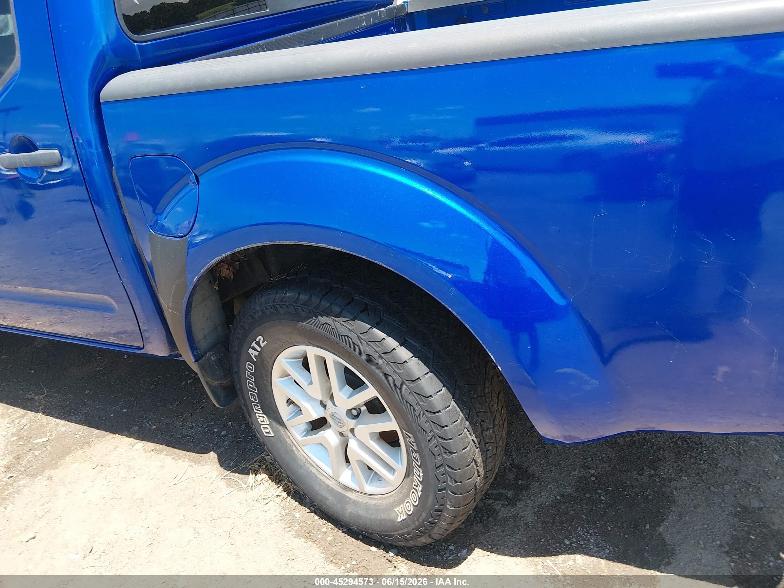 2015 Nissan Frontier Pro-4x/s/sl/sv Blue vin: 1N6AD0EV9FN708253